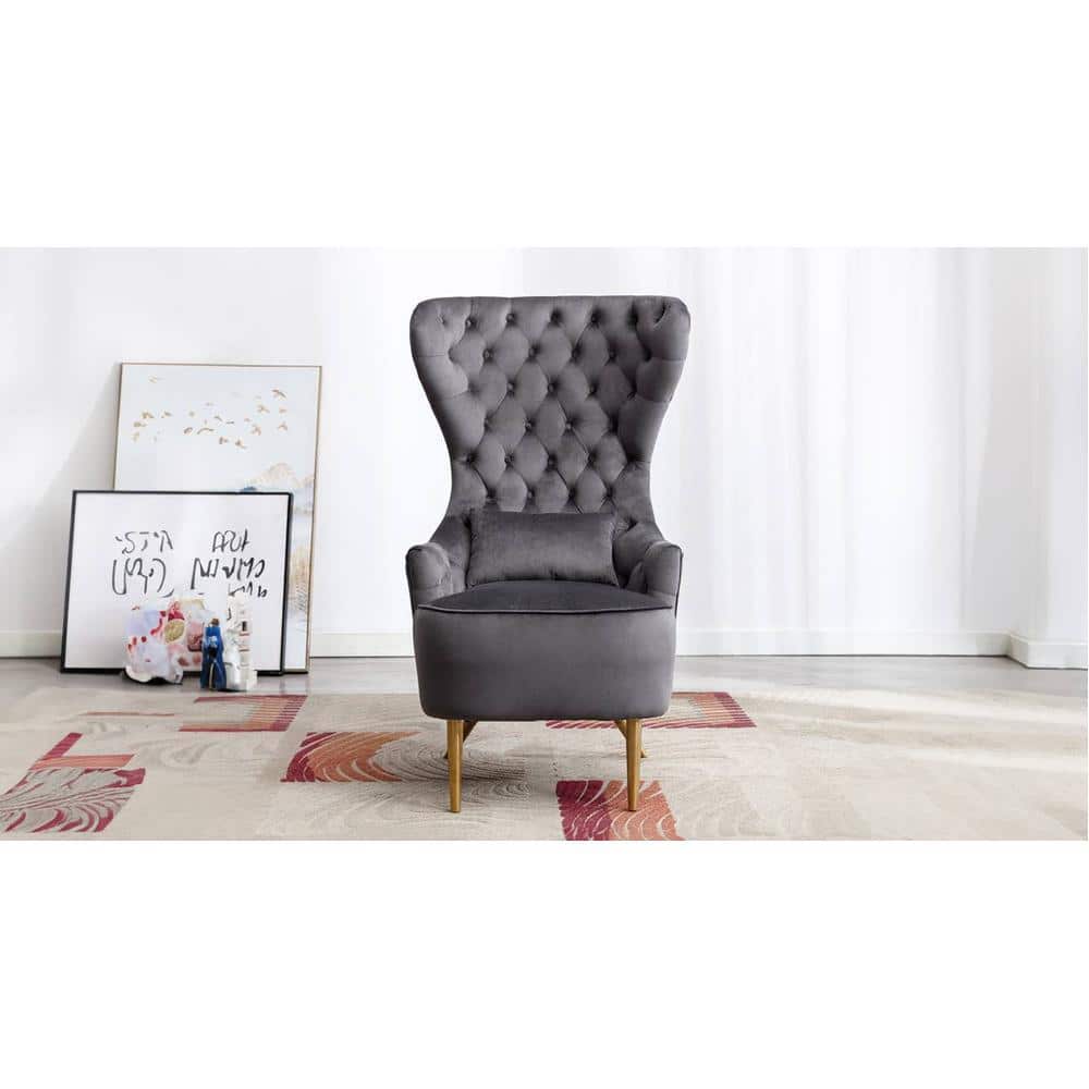 Jayeh High Back Chair in Grey Colour