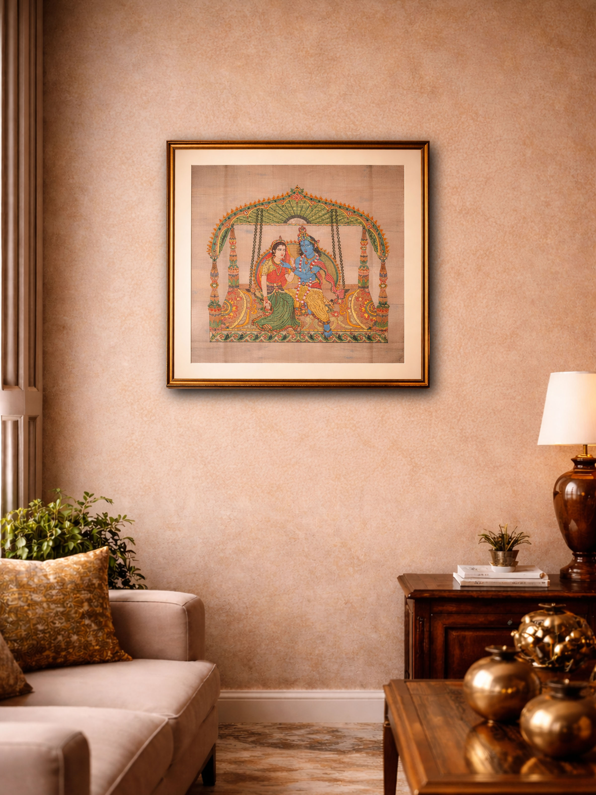 Rasleela Jamdani Wall Hanging
