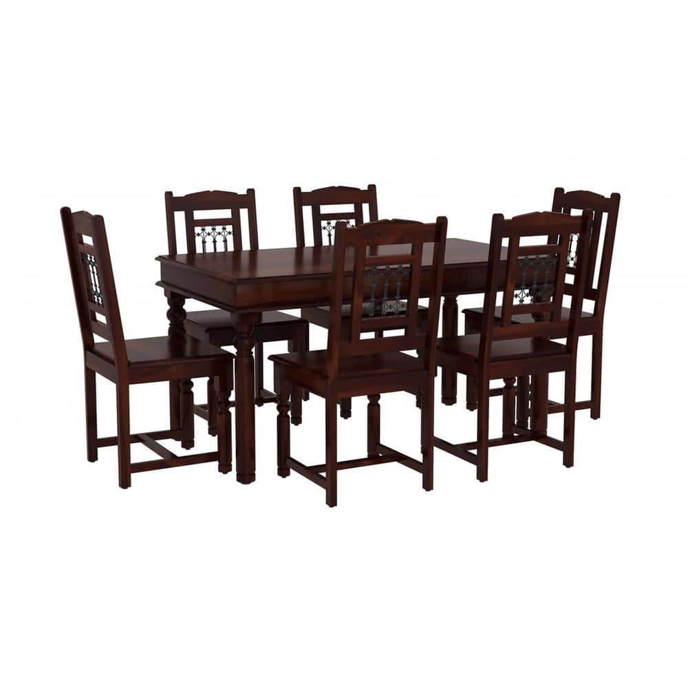 Dyson 6 Seater Dining Set With Rajastani Iron Jali