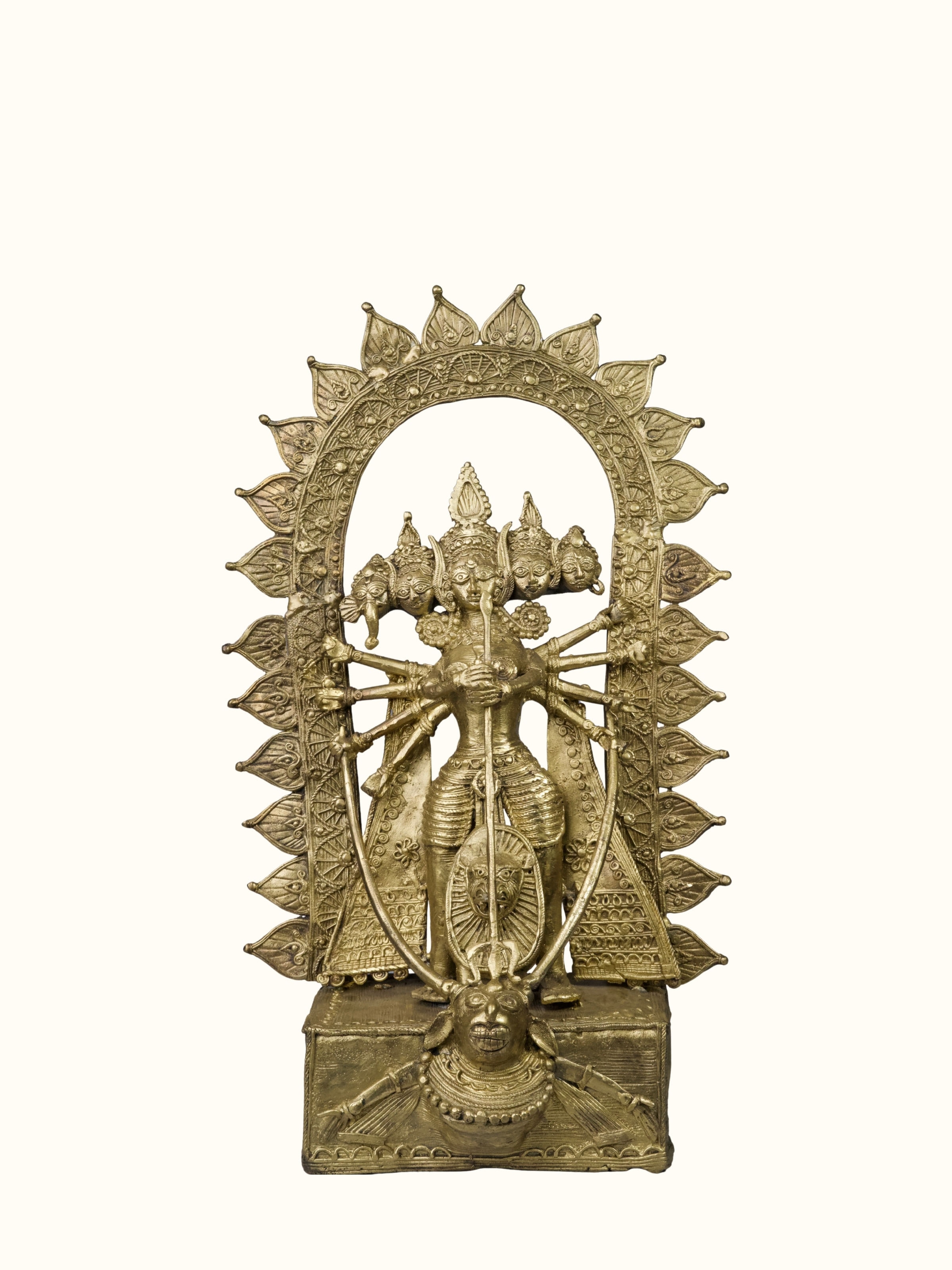 Dhokra Brass Goddess Devi Idol