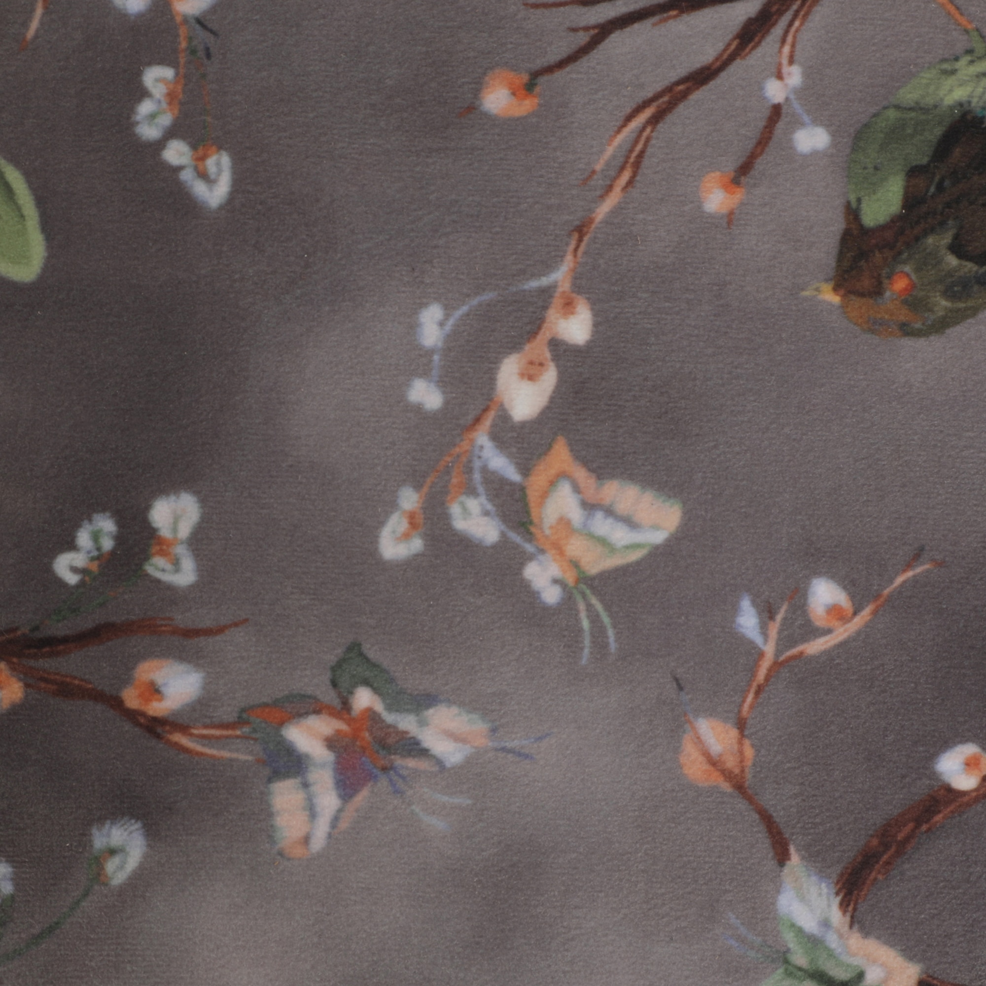 Lyra Solid Wood  Ottomon in  Grey Colour