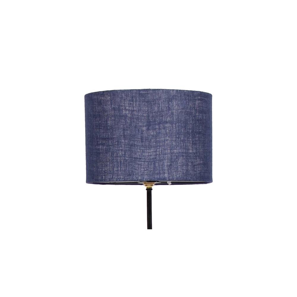 Donahue Blue Cotton Shade Floor Lamp