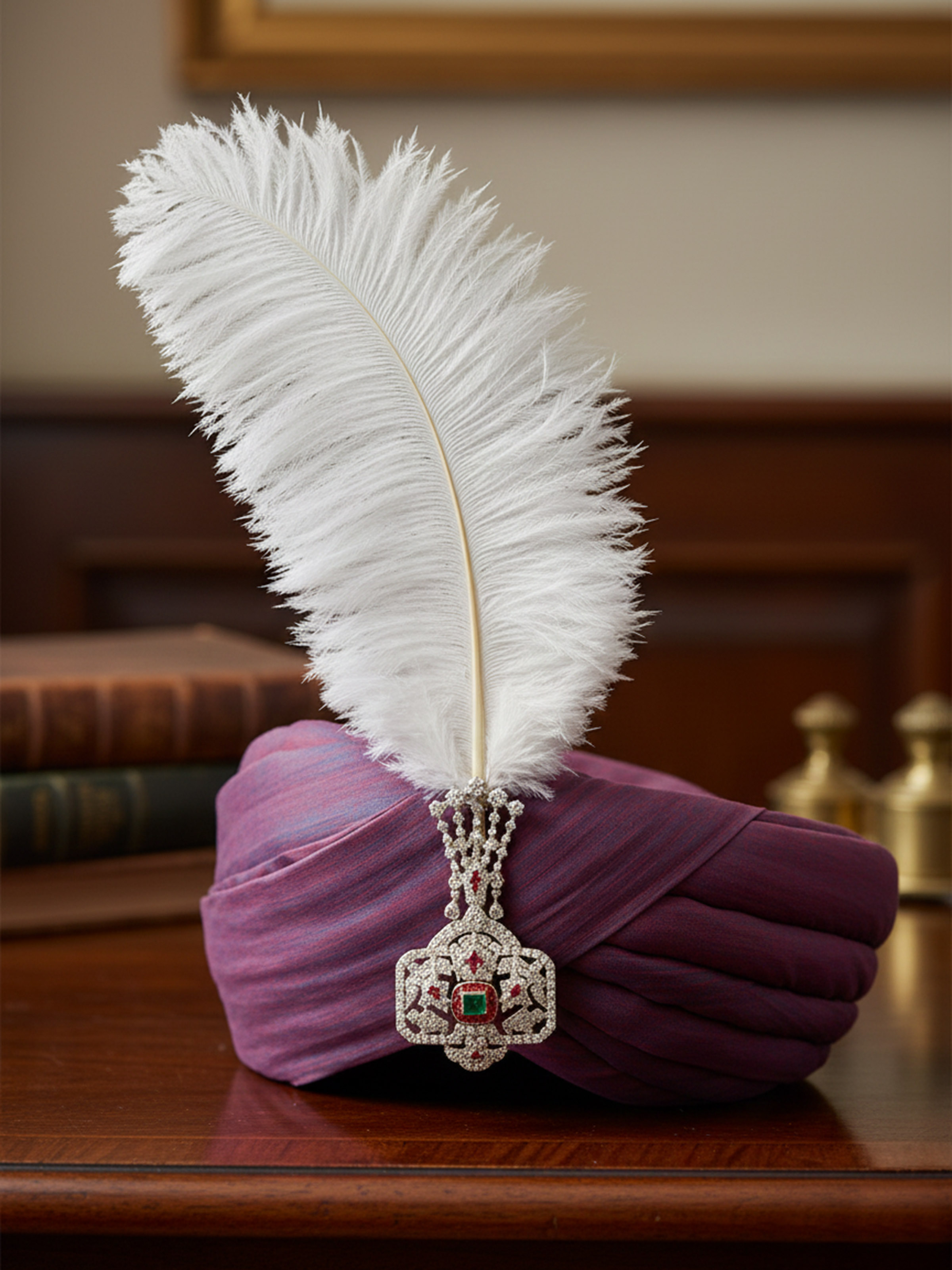 lifestyle view of silver smithing silver brooch pin