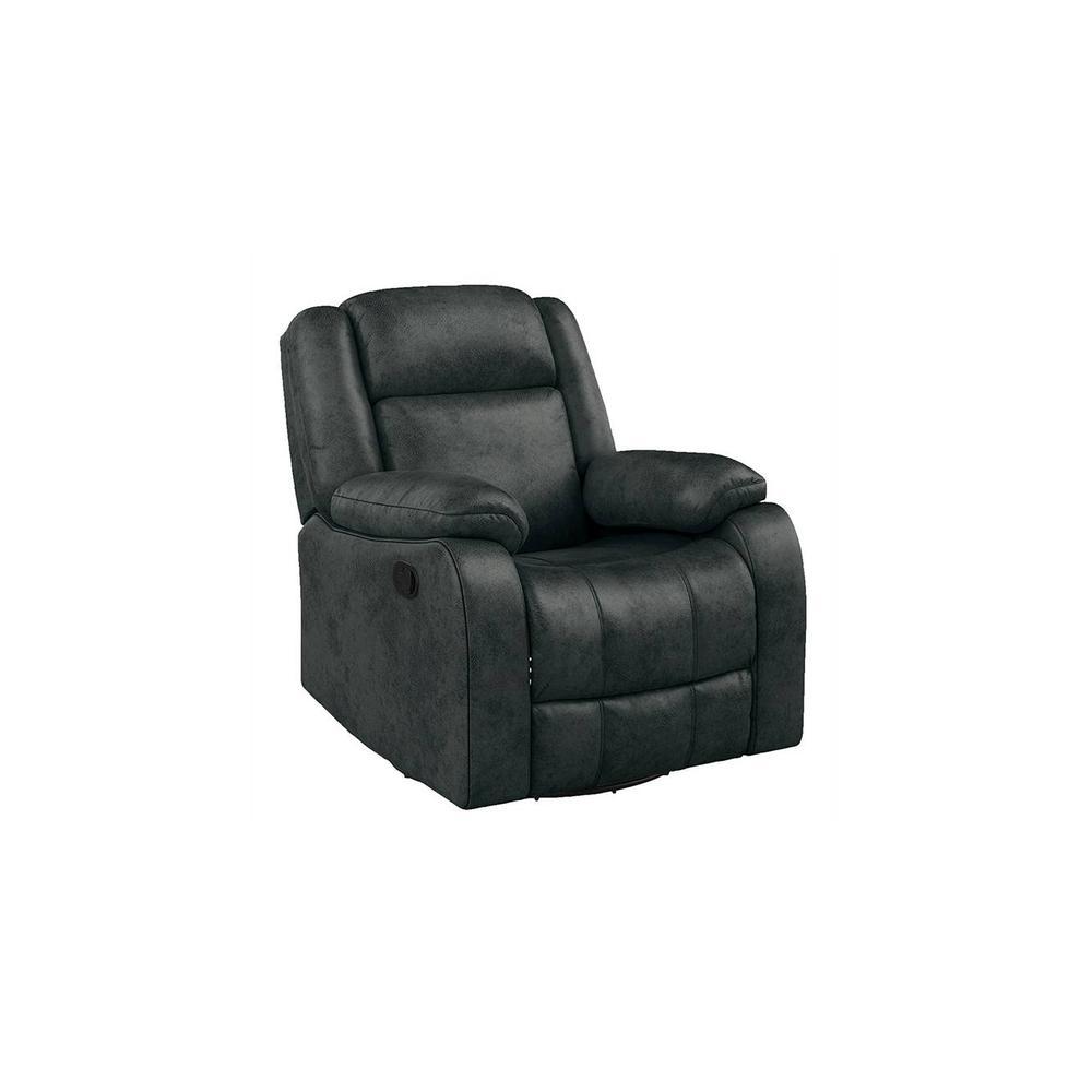 Avalon Leatherette One Seater Manual Recliner in Blue Colour