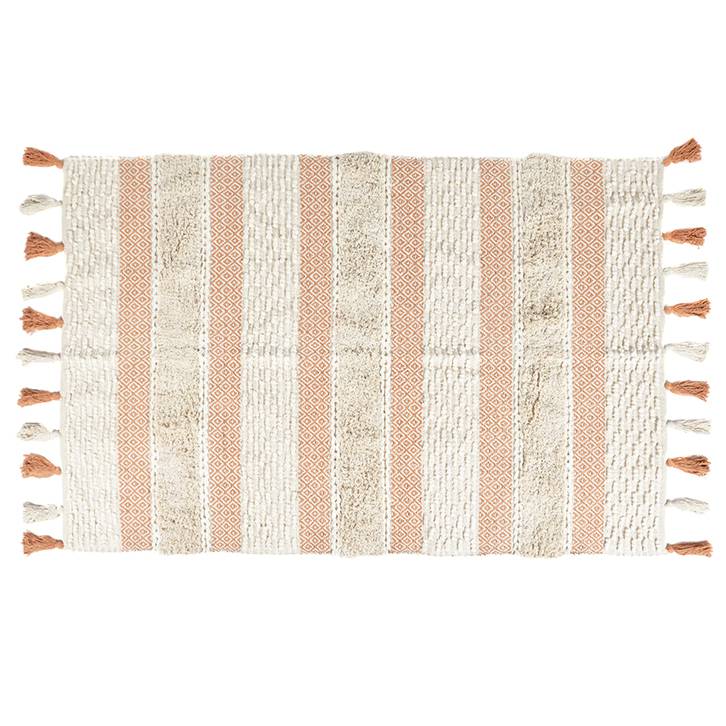 Handwoven & Tufted Rust Rug