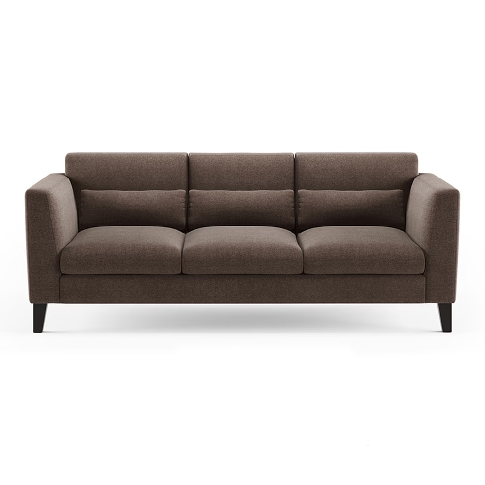 Lewis Sofa (Colour : Daschund Brown, Cushion : Hard, Seater : 3+1+1)