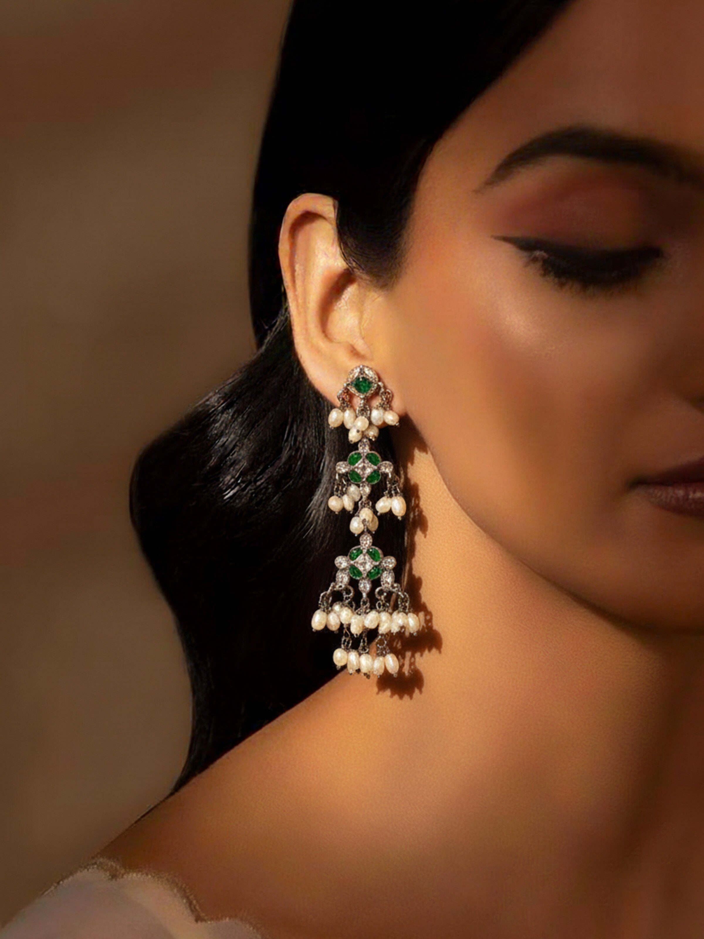 Guttapusalu Silver Drop Earrings