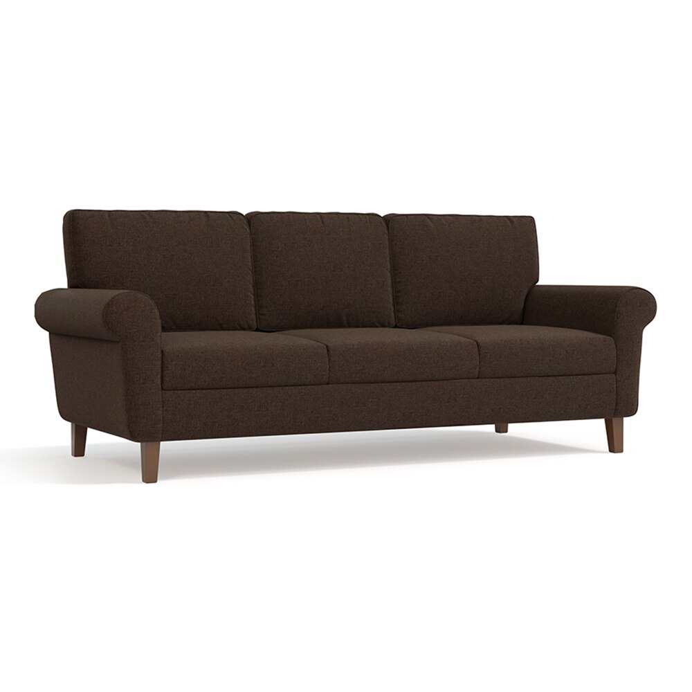 Oxford Sofa (Colour : Mocha, Cushion : Hard, Seater : 3+2+1)