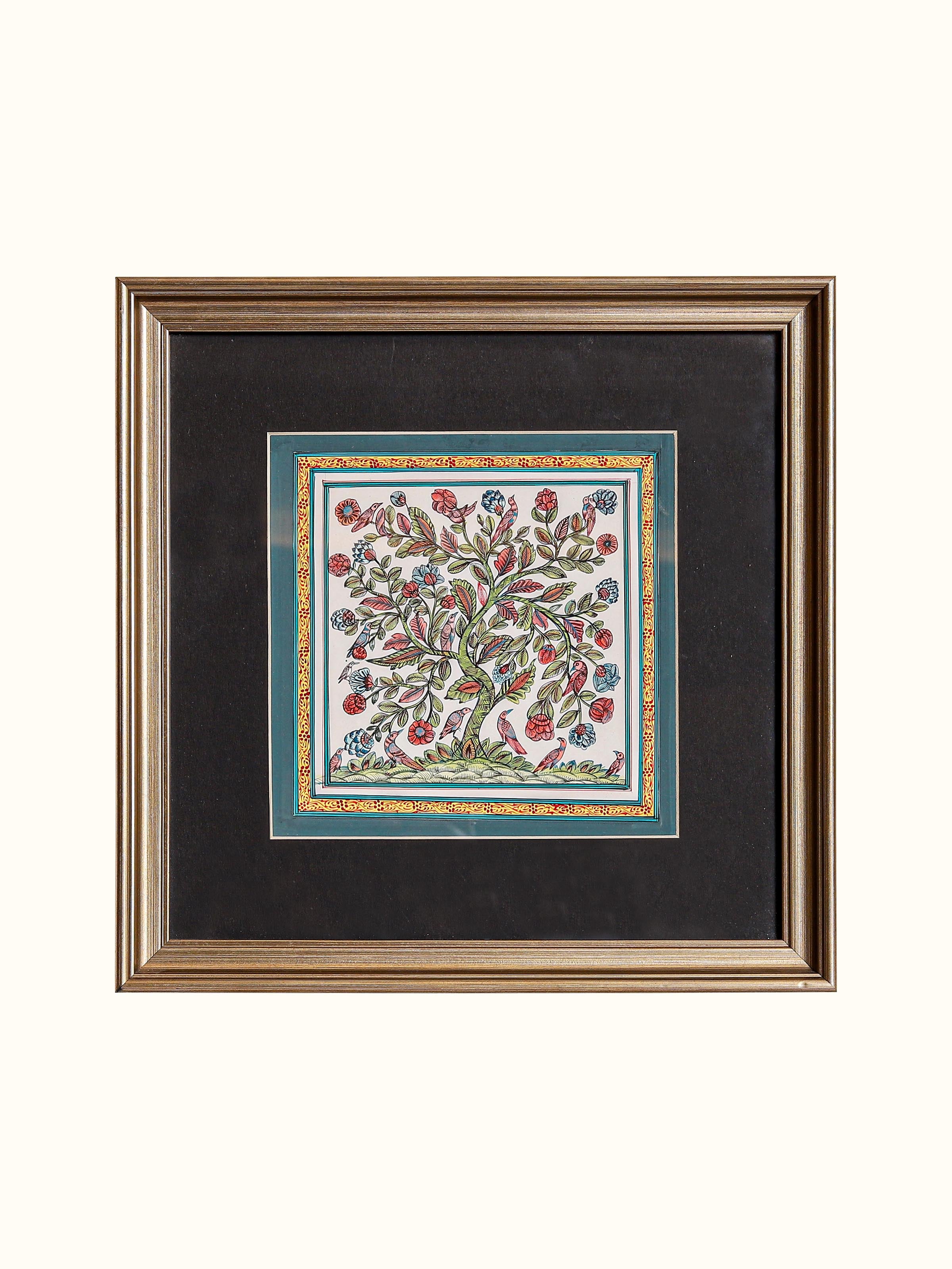 Tree with Birds Miniature Painting
