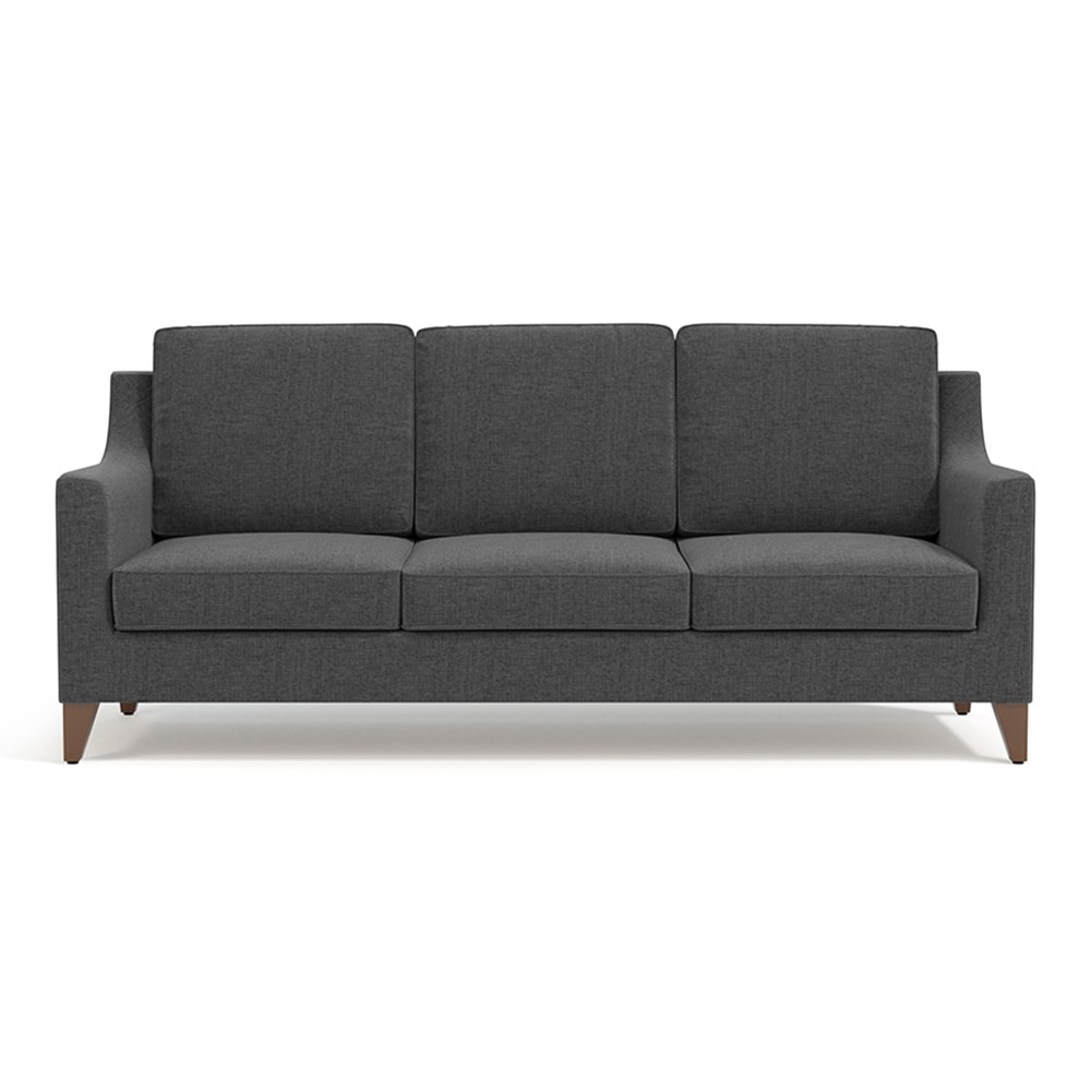 Abbey Sofa Set (Colour : Steel Grey, Cushion : Hard, Seater : 3+1+1)