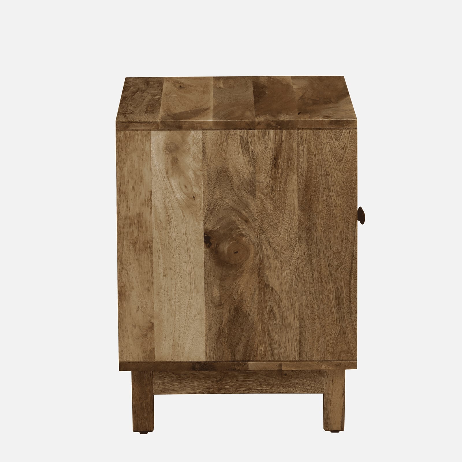 Desso Mango Wood Hand Painted Multicolour 2 Door Small Cabinet In Natural Finish