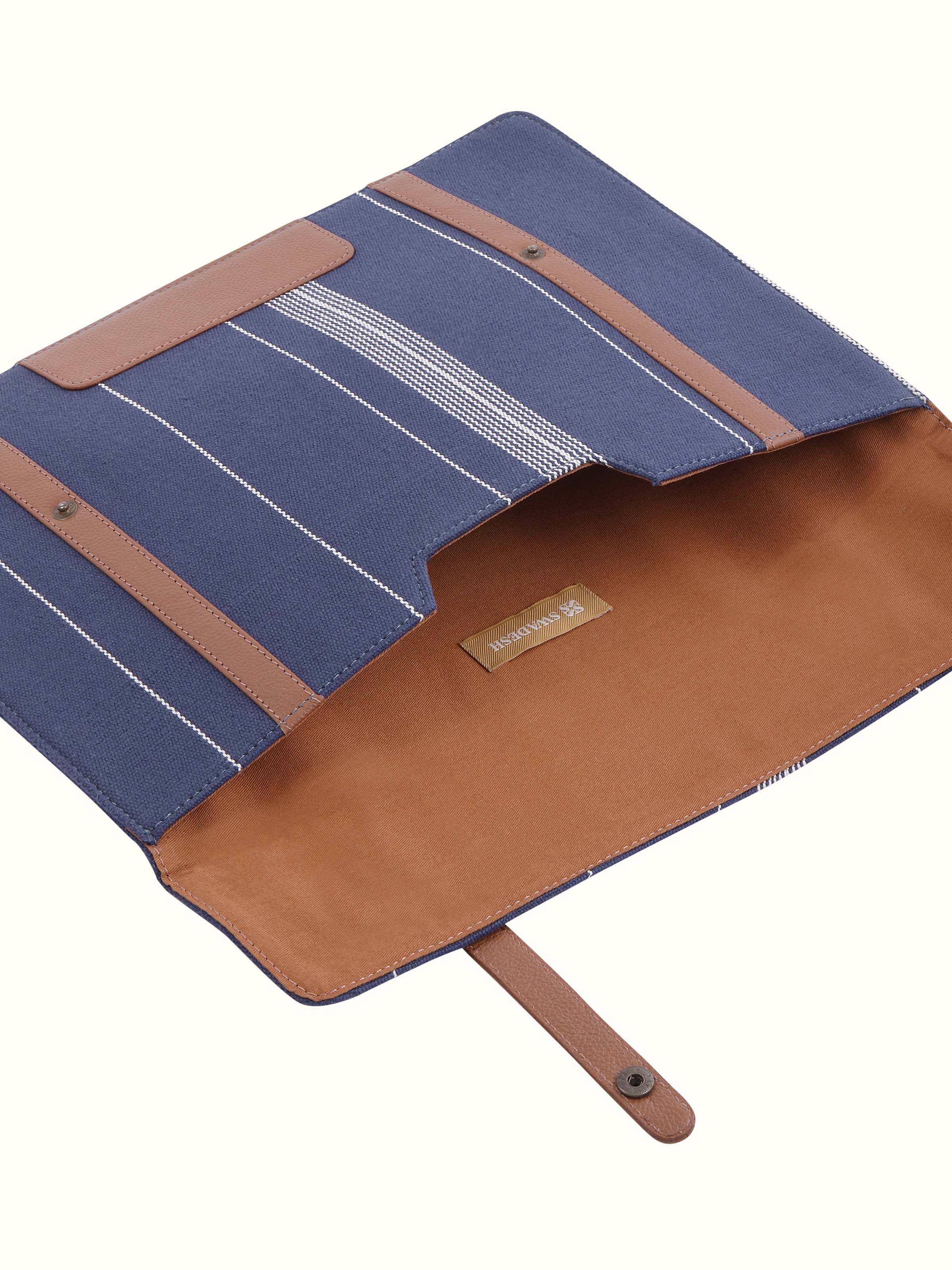 Blue Handloom Cotton iPad Sleeve