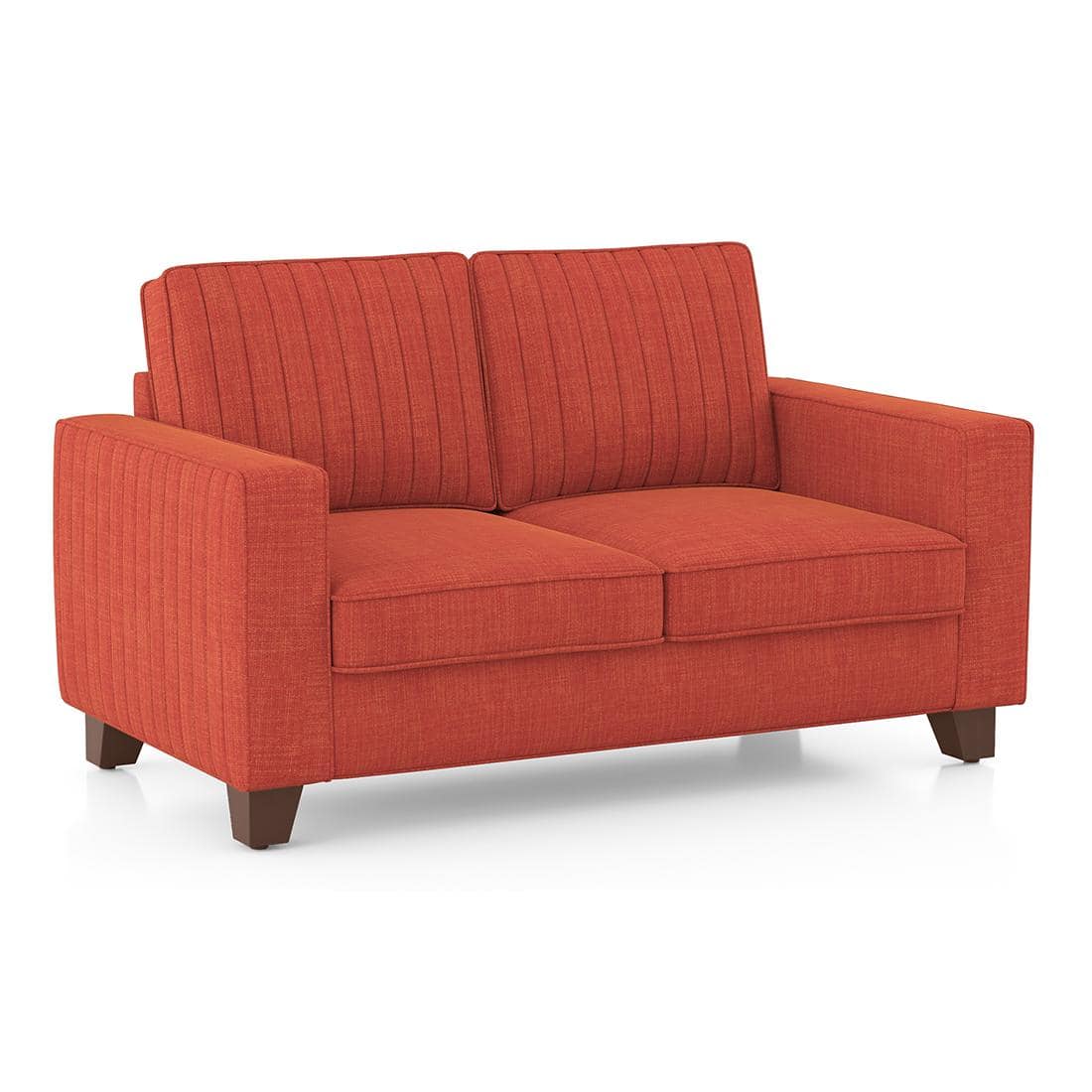 Apollo Neo 2 Seater Fabric Sofa in Lava Colour (Back Height : Regular, Cushion Type : Soft)