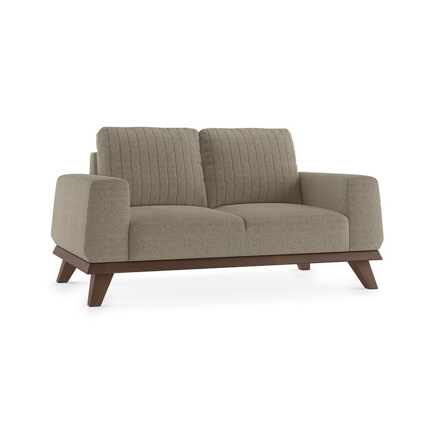 Granada Premium 2 Seater Fabric Sofa in Mist Brown Colour