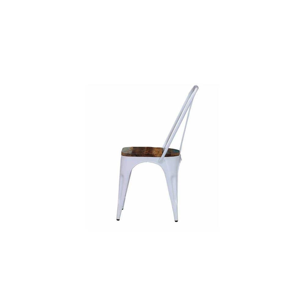 Olliver Swivel Metal Dining Chair in Glossy Finish