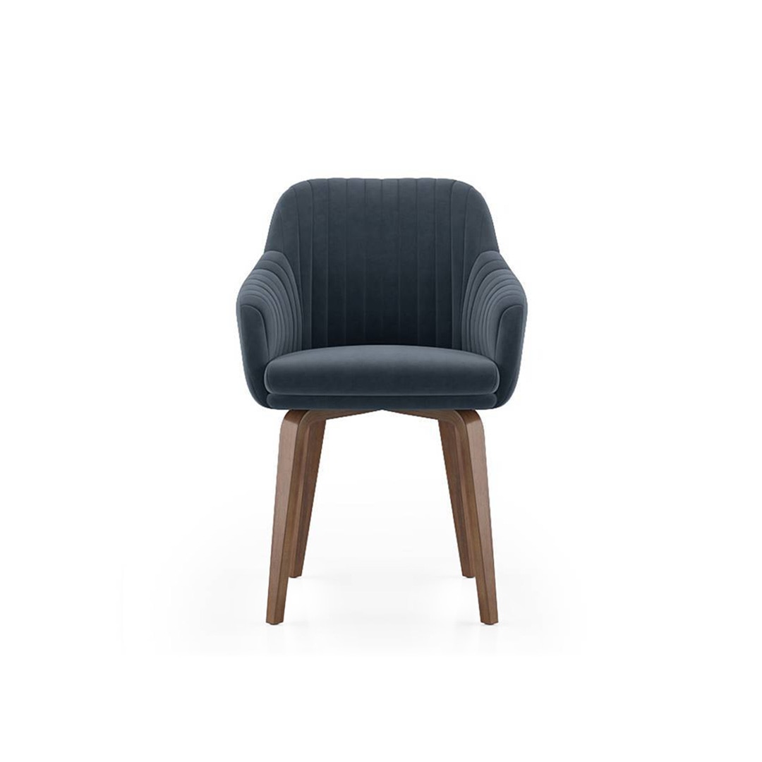 Atlas Solid Wood 4 Seater Dining Table With Rochelle Lounge Chairs