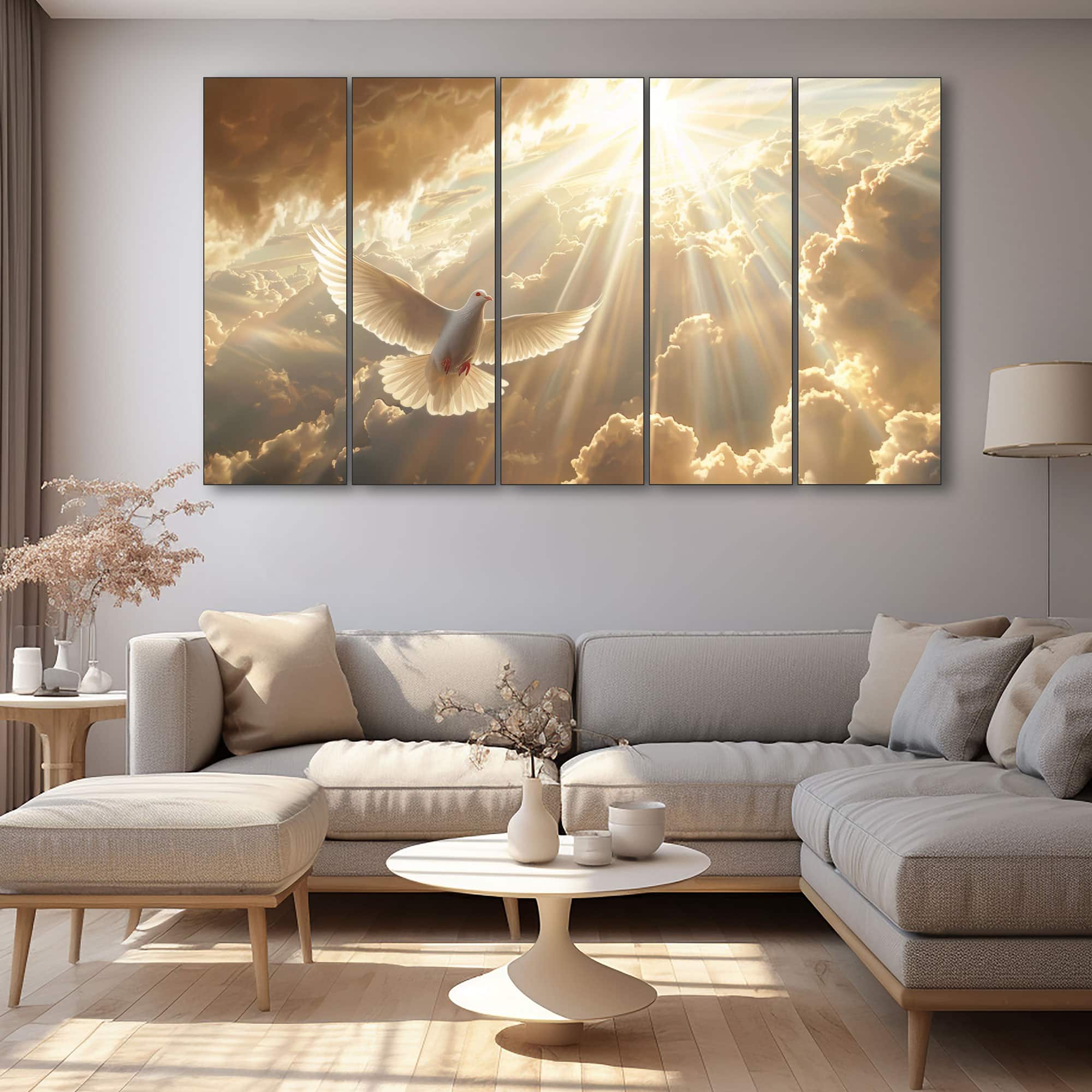The Castle Decor Birds Wall Painting Wooden Framed 27x48 Inch (Style 3) - The Castle Decor