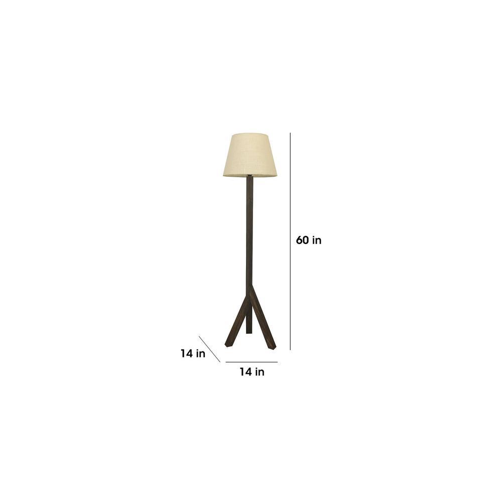 Trinca Beige Jute Floor Lamp with Beige Jute Base