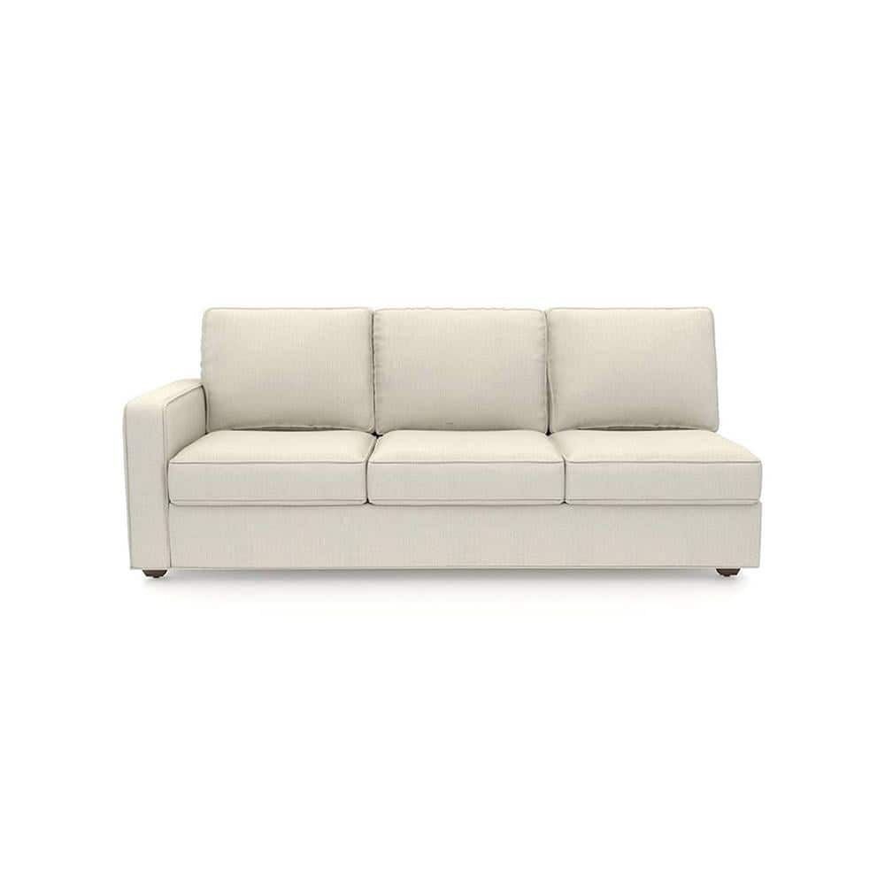 Apollo Compact Sofa (Colour : Pearl, Cushion : Soft, Back Type : Regular, Seating Capacity : Right Aligned 3 Seater + Right Aligned Chaise)