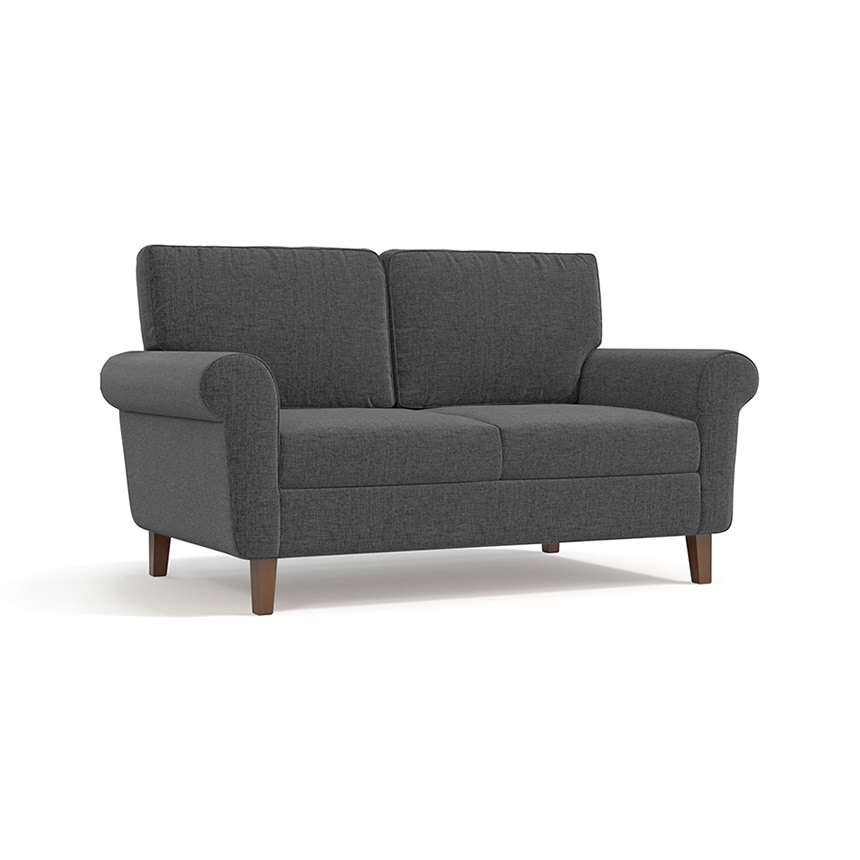 Oxford 2 Seater Fabric Sofa in Steel Grey Colour