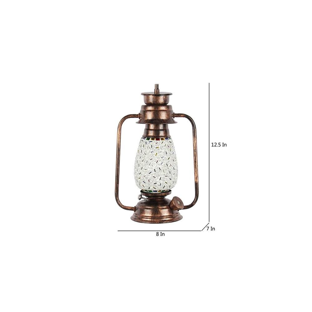 January Multicolor Metal Wall Mounted Lantern Lamp