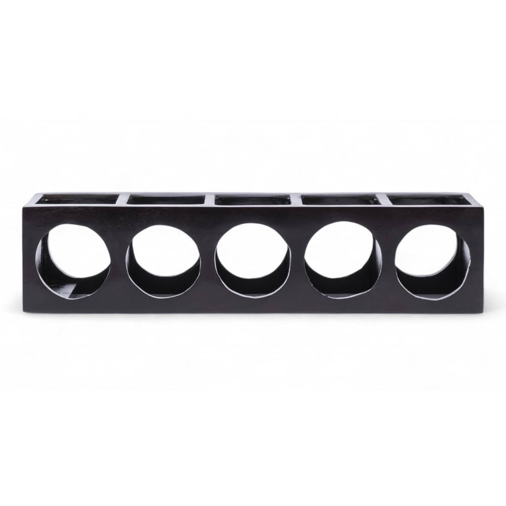 Wembley Sheesham Wood Wine Rack in Dark Walnut Finish