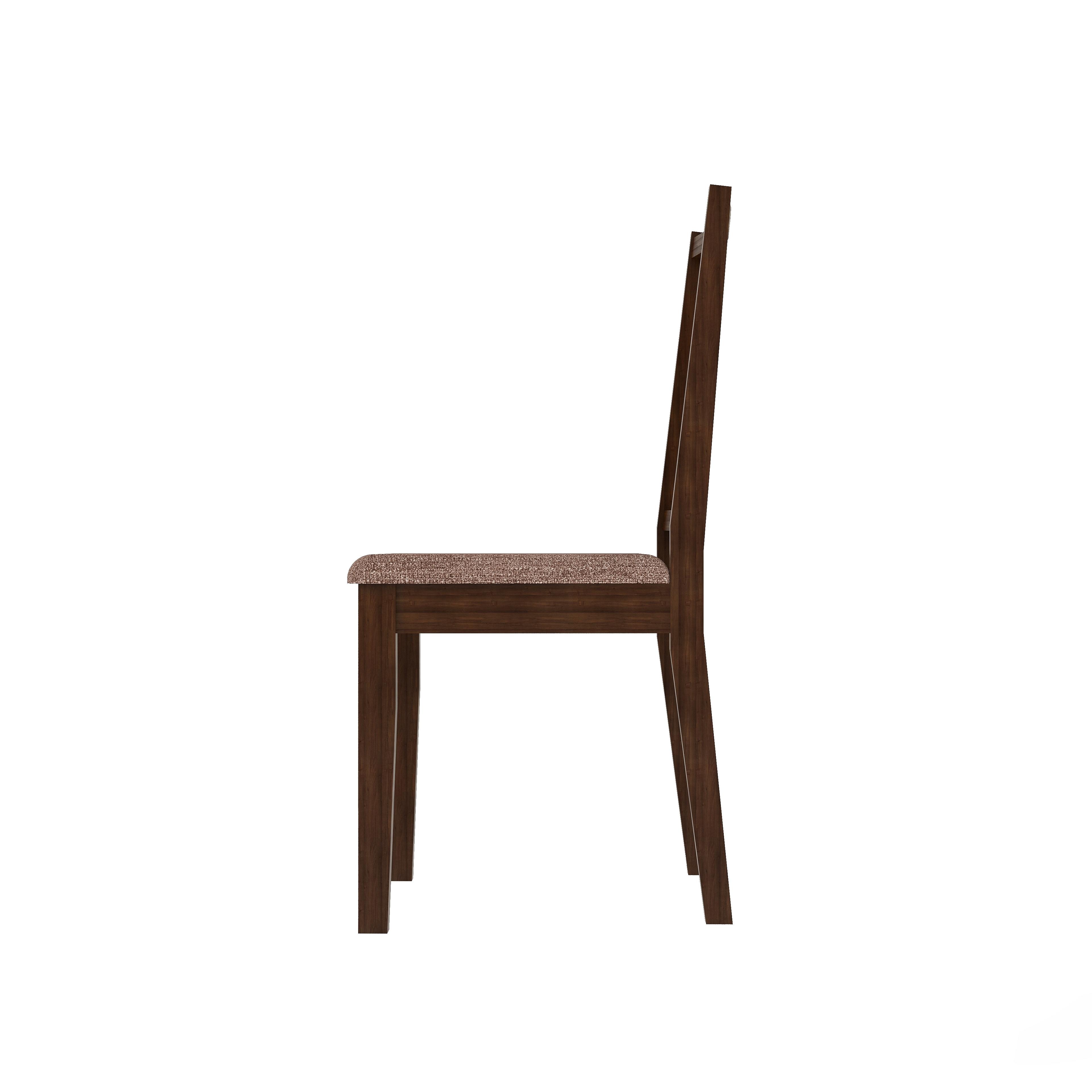 Monterey 4 Seater Dining Set with 4 Chairs (Rubberwood, Dark Cappuccino Finish)