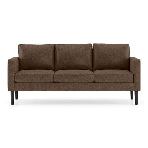 Liverpool 3 Seater Fabric Sofa in Mocha Colour - Urban Ladder