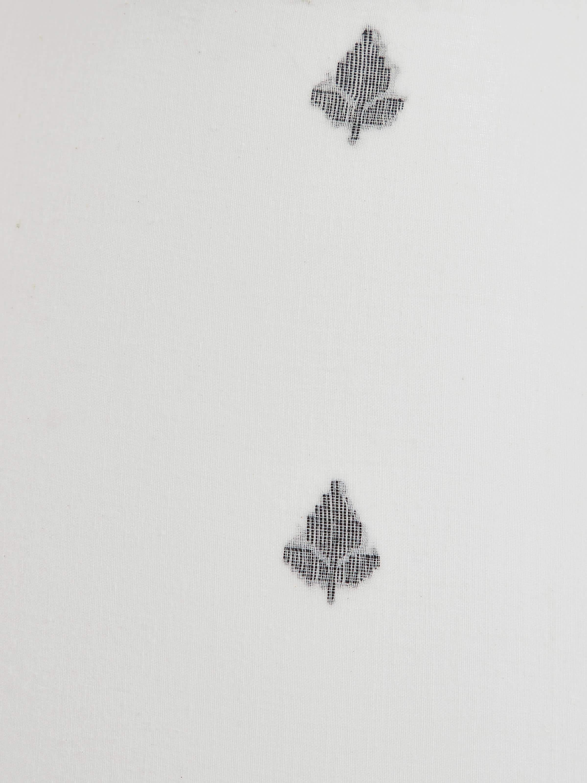 Jamdani Cotton Lampshade Large White Color