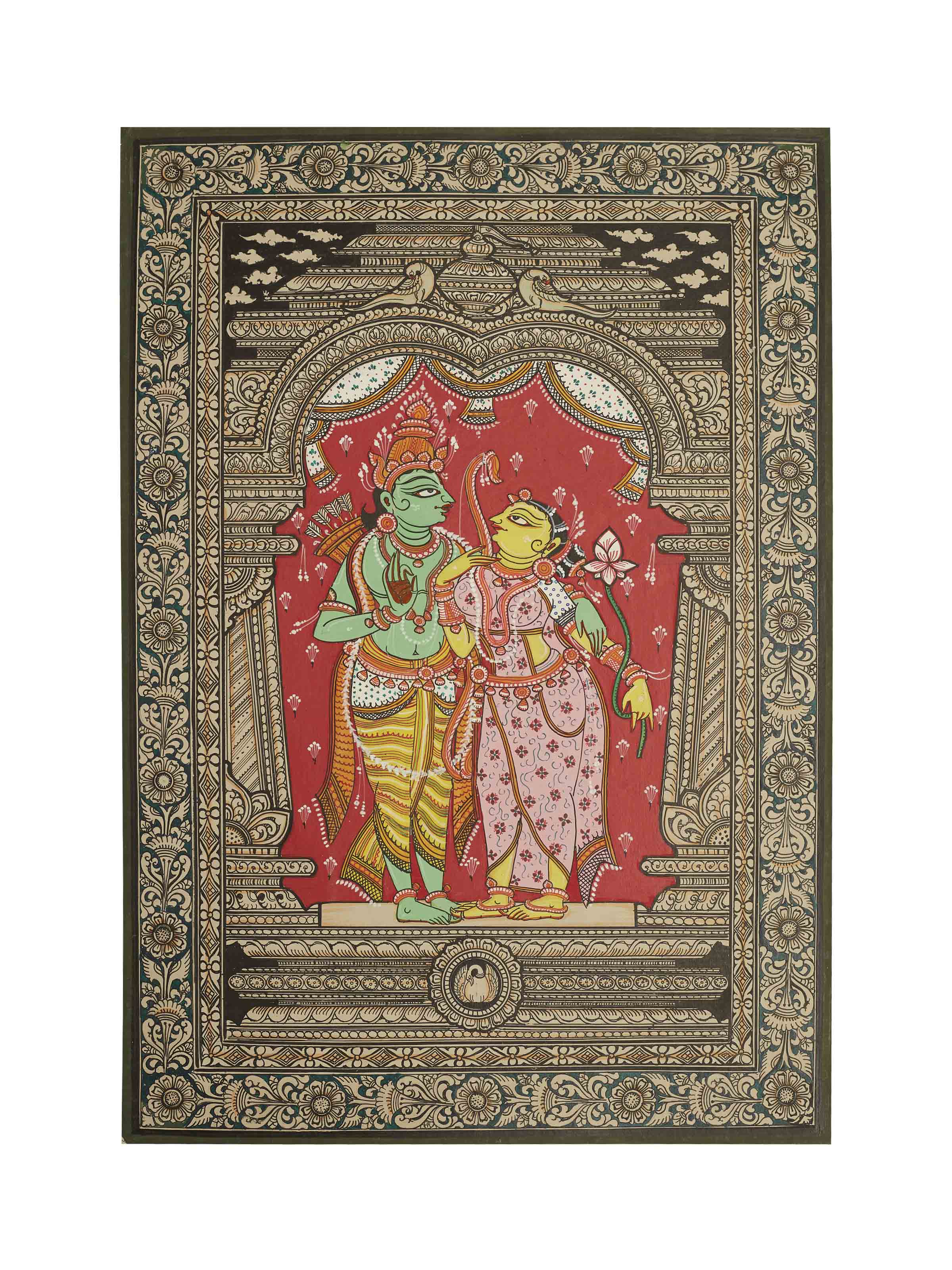 Radha Krishna Patachitra Painting