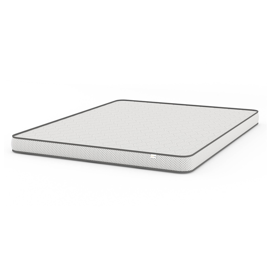 Essential King Size Mattress White & Grey (Mattress Thickness : 4 Inches, Mattress Dimensions : 78 x 72 in)
