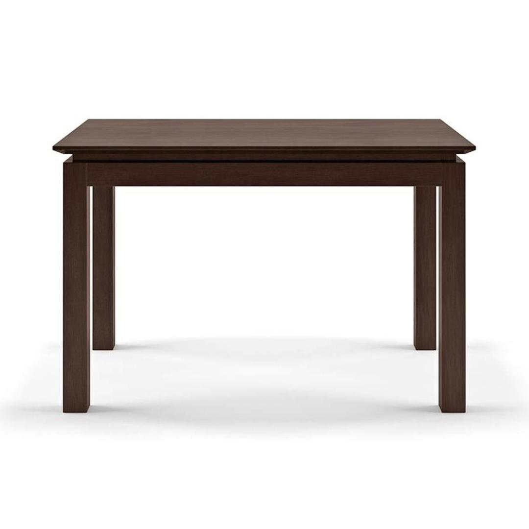 Diner 4 Seater Dining Table In Dark Walnut Finish