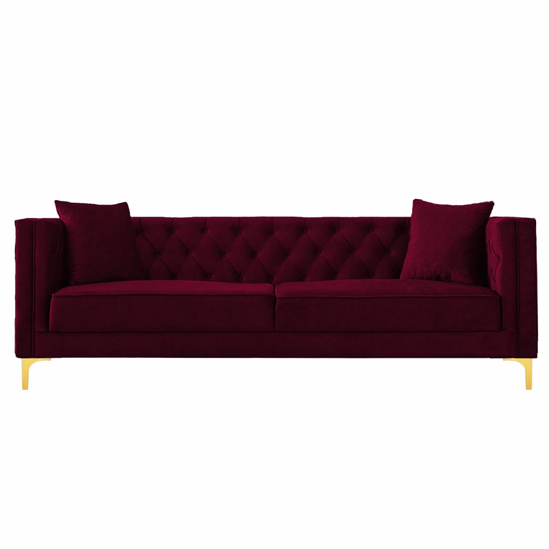 Haruko Fabric Sofa - Maroon
