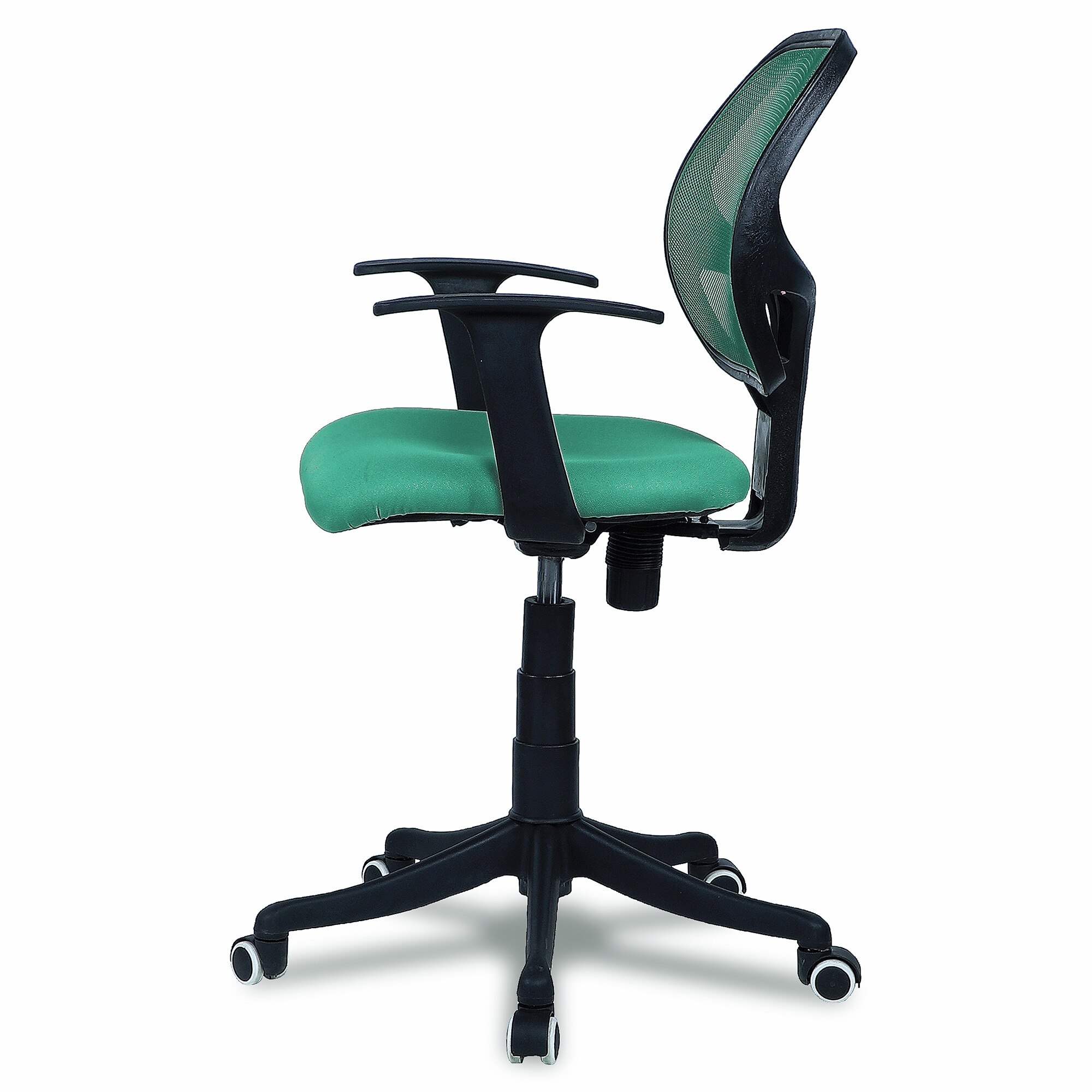 Jaazza Low Back Ergonomic Chair in Dark Green Colour