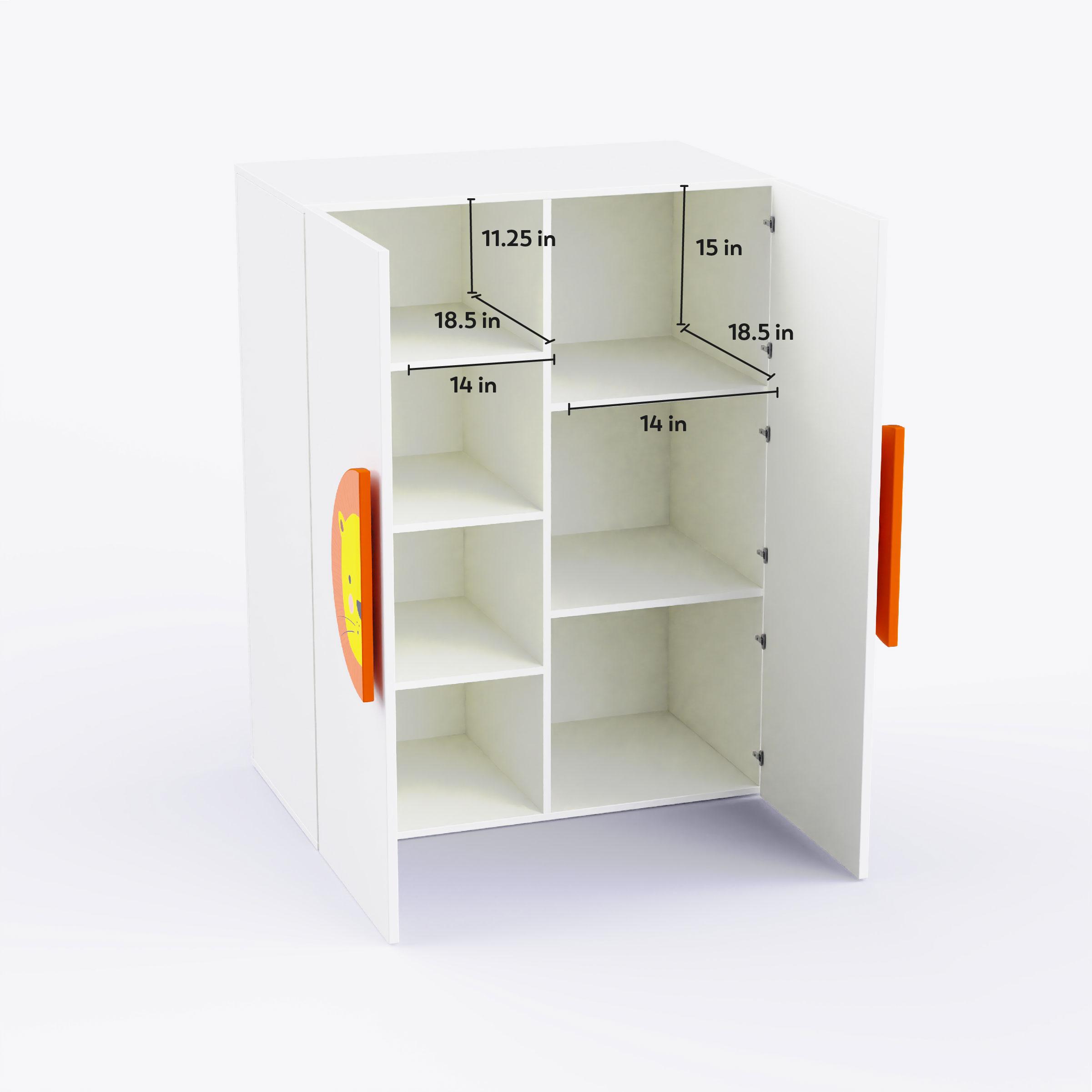 Lion'S Den Cabinet Storage In White Colour
