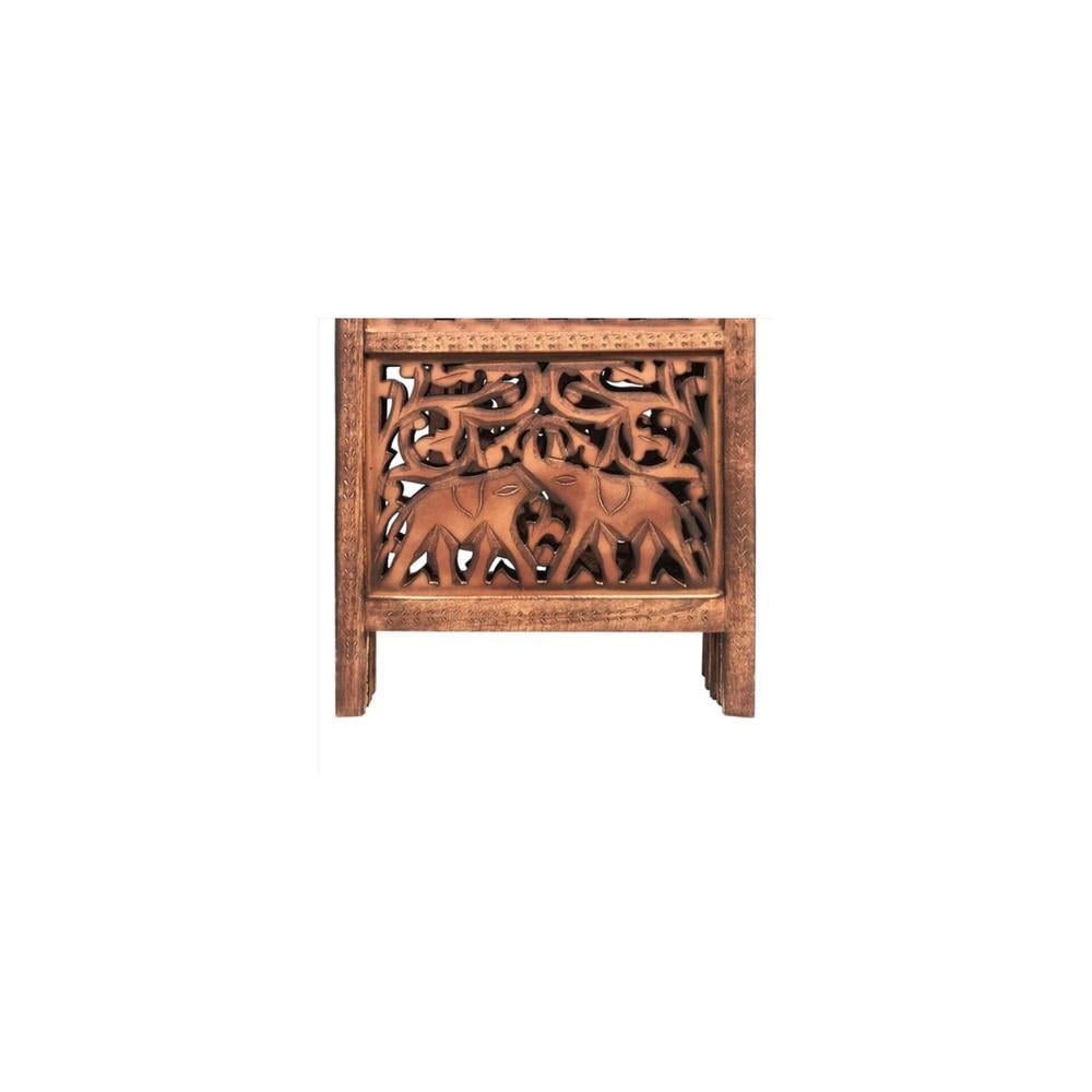 Laurentine Solid Wood 4 Panel Room Divider