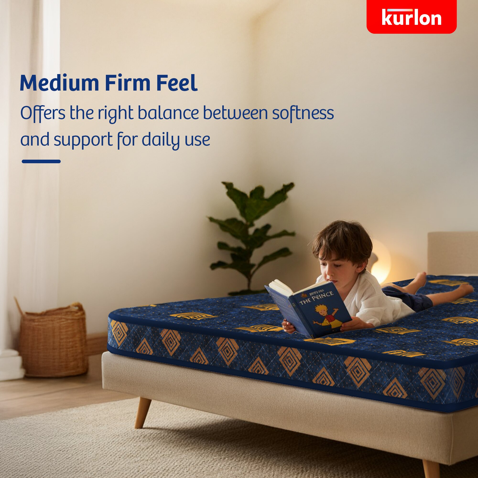 KURLON Easystar Mattress 4 inch Double PU Foam Mattress (L x W: 75 inch x 48 inch)