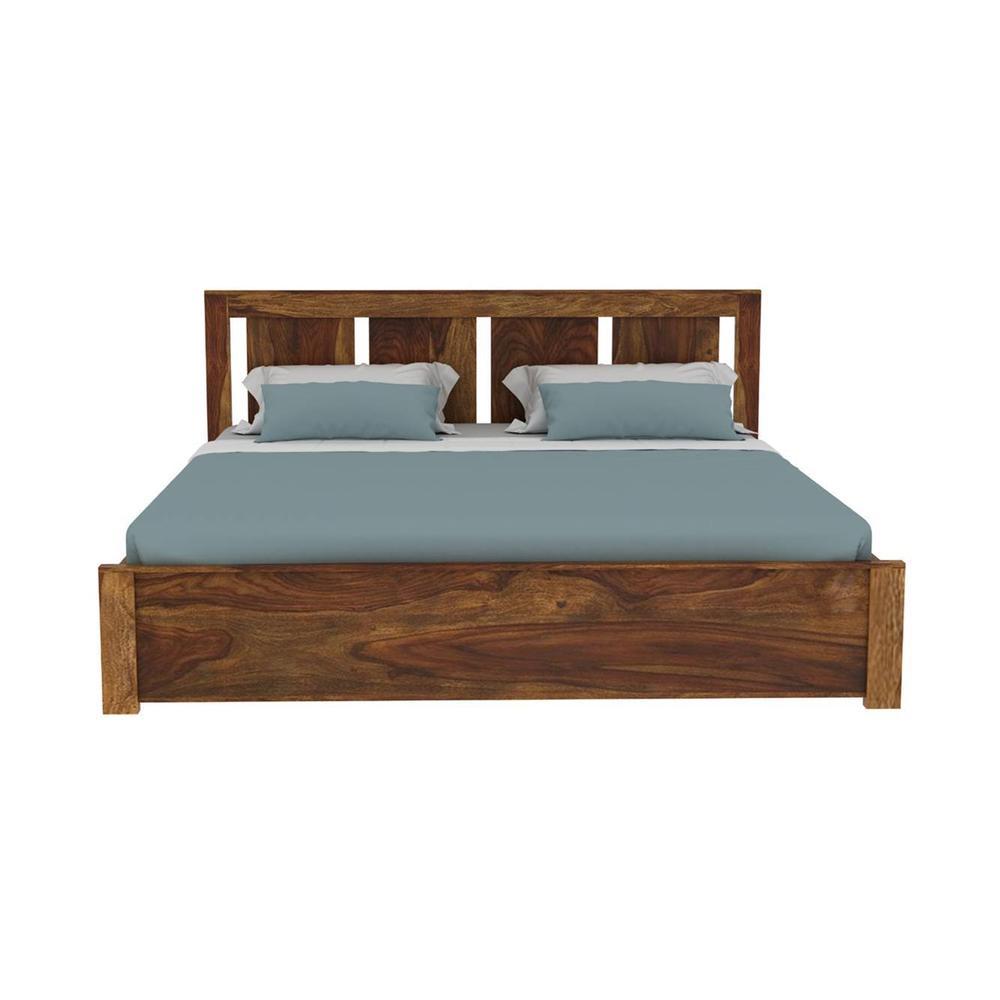 Sable Platform King Storage Bed In Brown Finish