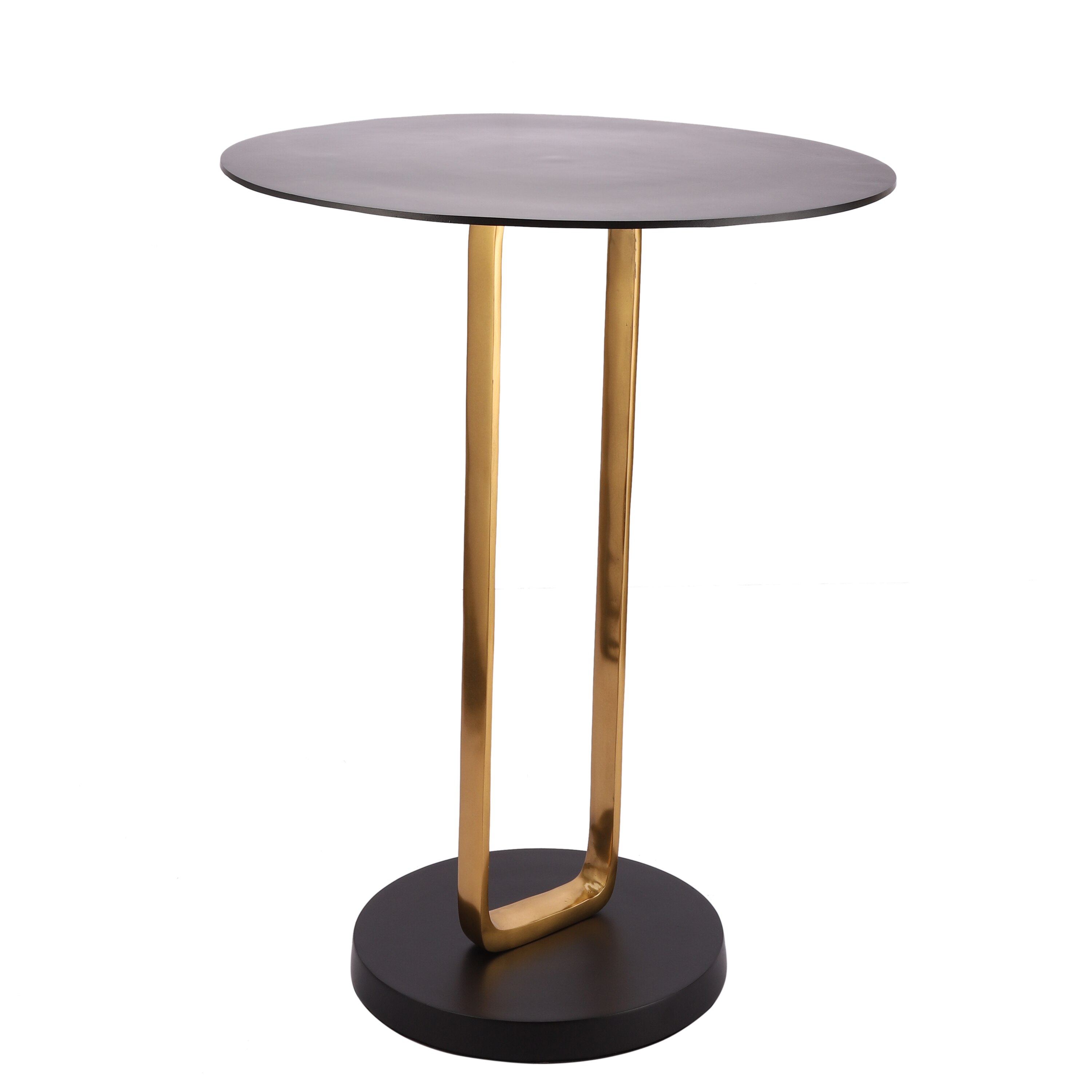 Irwin Obsidian Metal Side Table in Black Colour