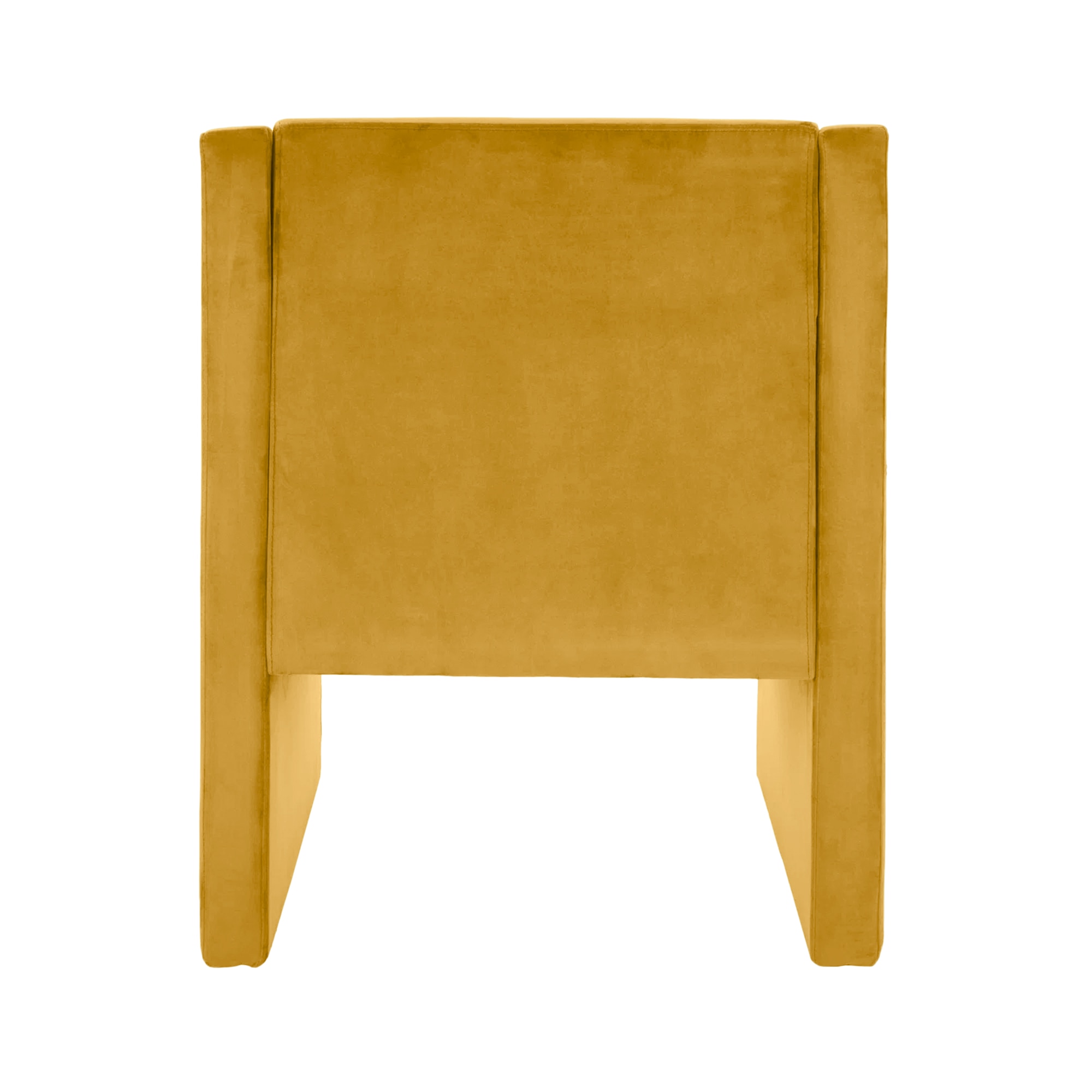 Shuntina Accent Velvet Chair in Yellow Colour