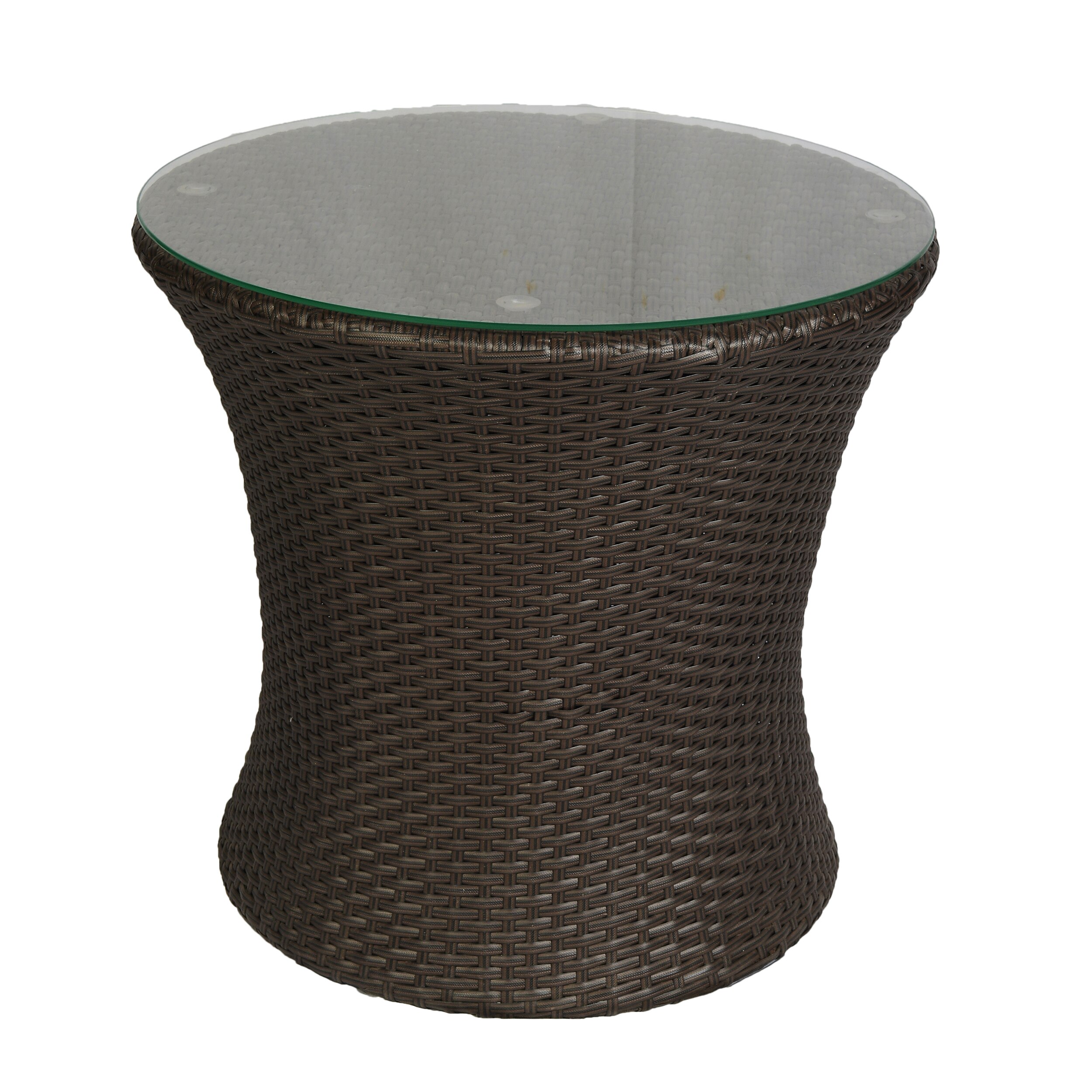 Sydney Wicker Table And Chair Set In Brown Dual Tone Finish