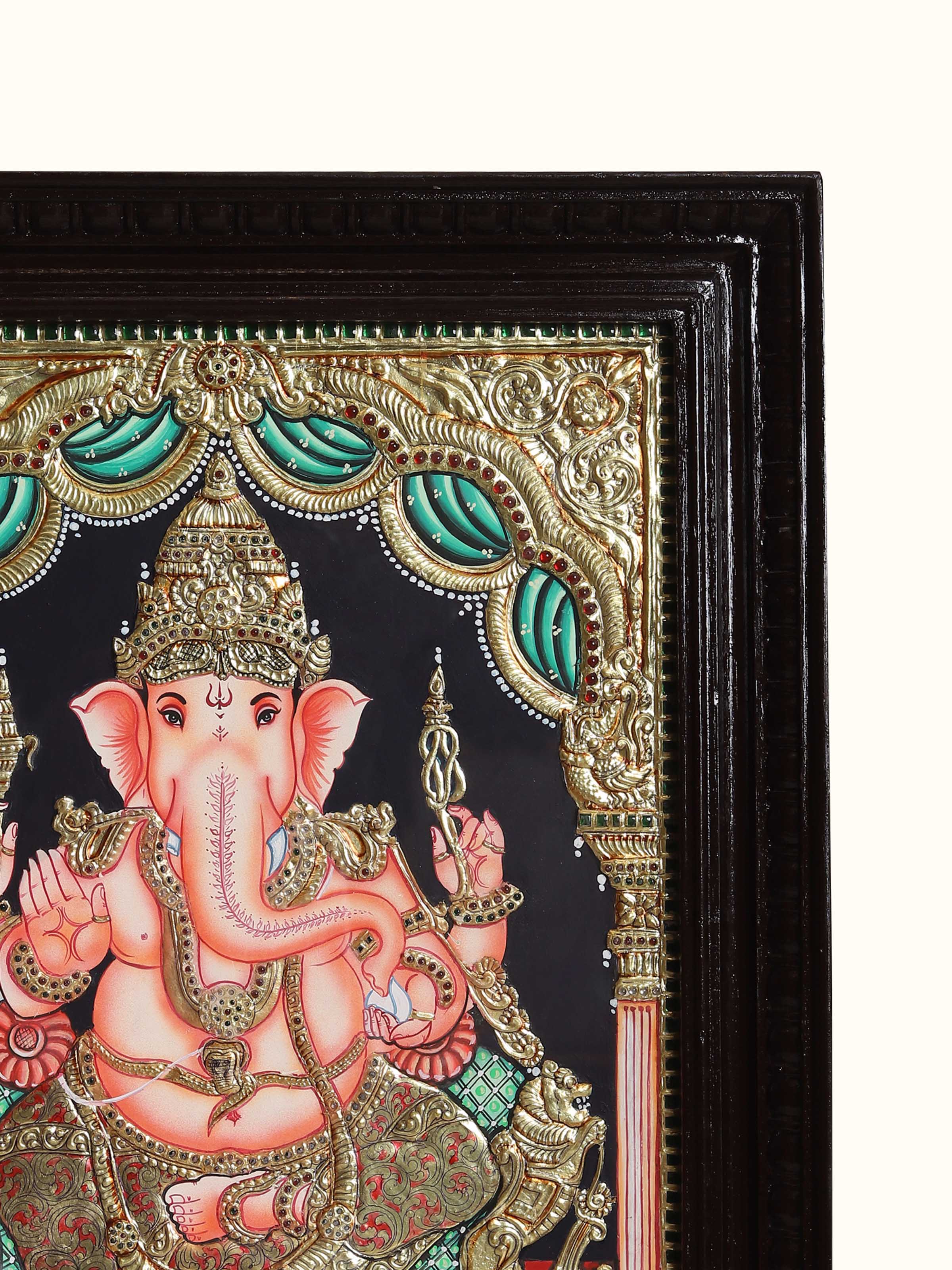 Ganesha Thanjavur Painting