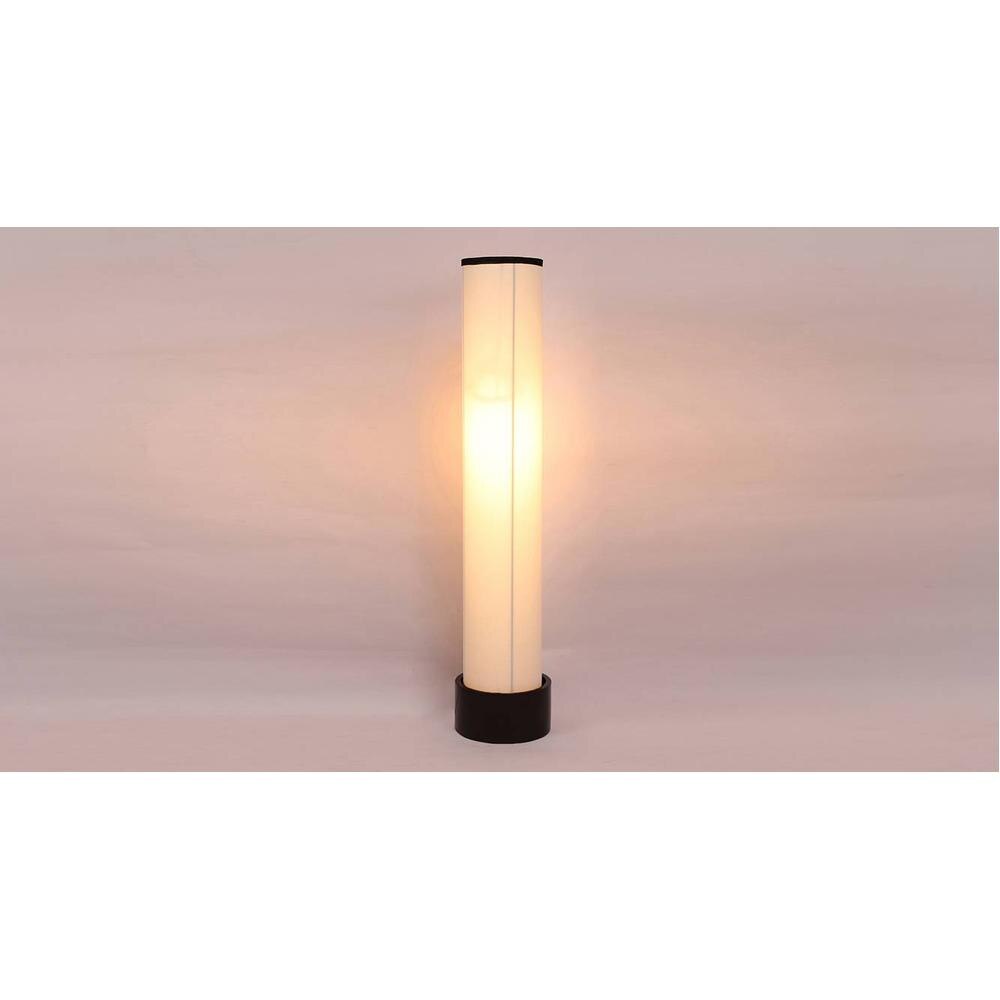 Chaka White Cotton Shade Floor Lamp