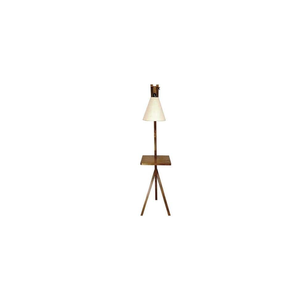 Hubert Beige Jute Floor Lamp with Beige Jute Base