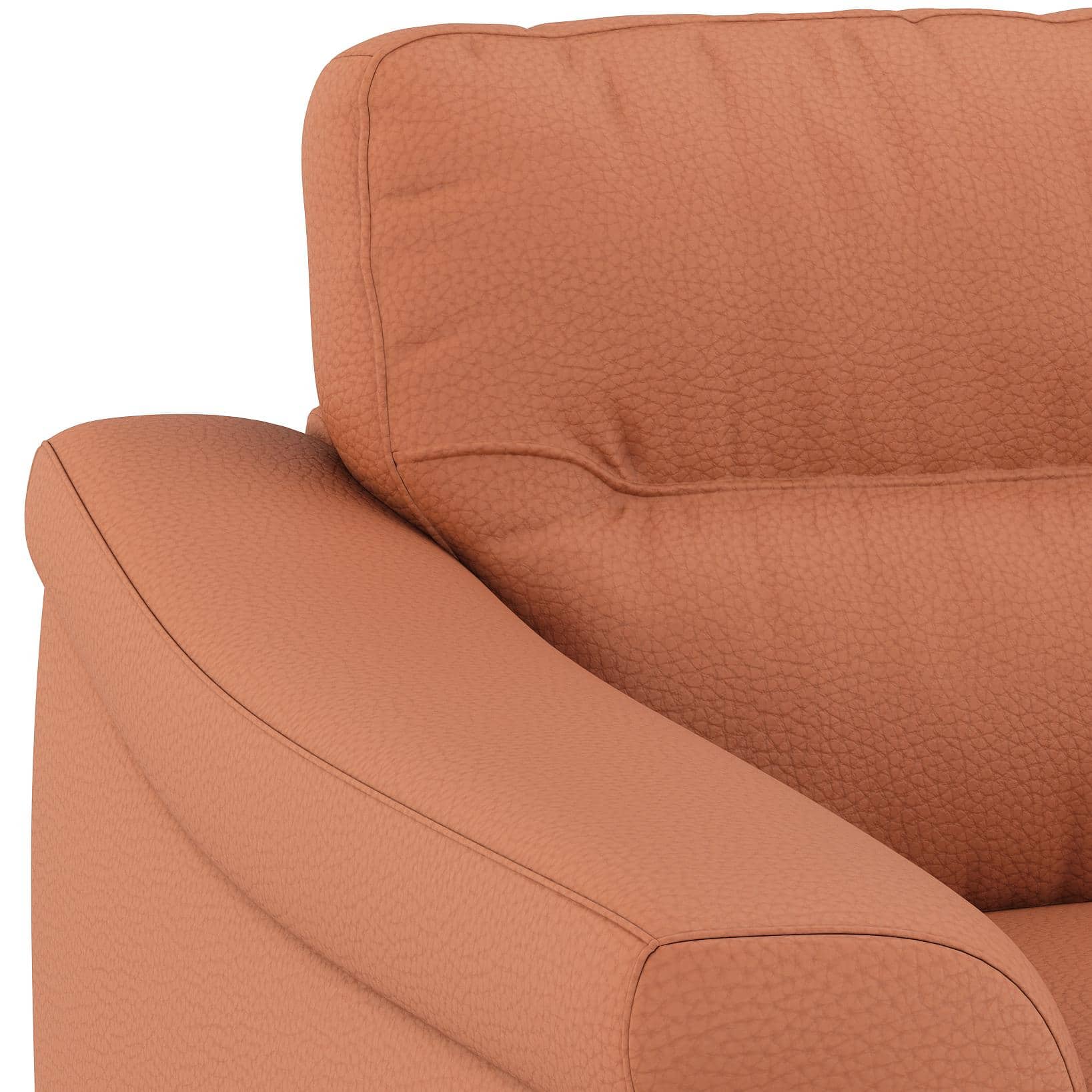 Colby 1 seater Fabric Sofa in Saddle Tan