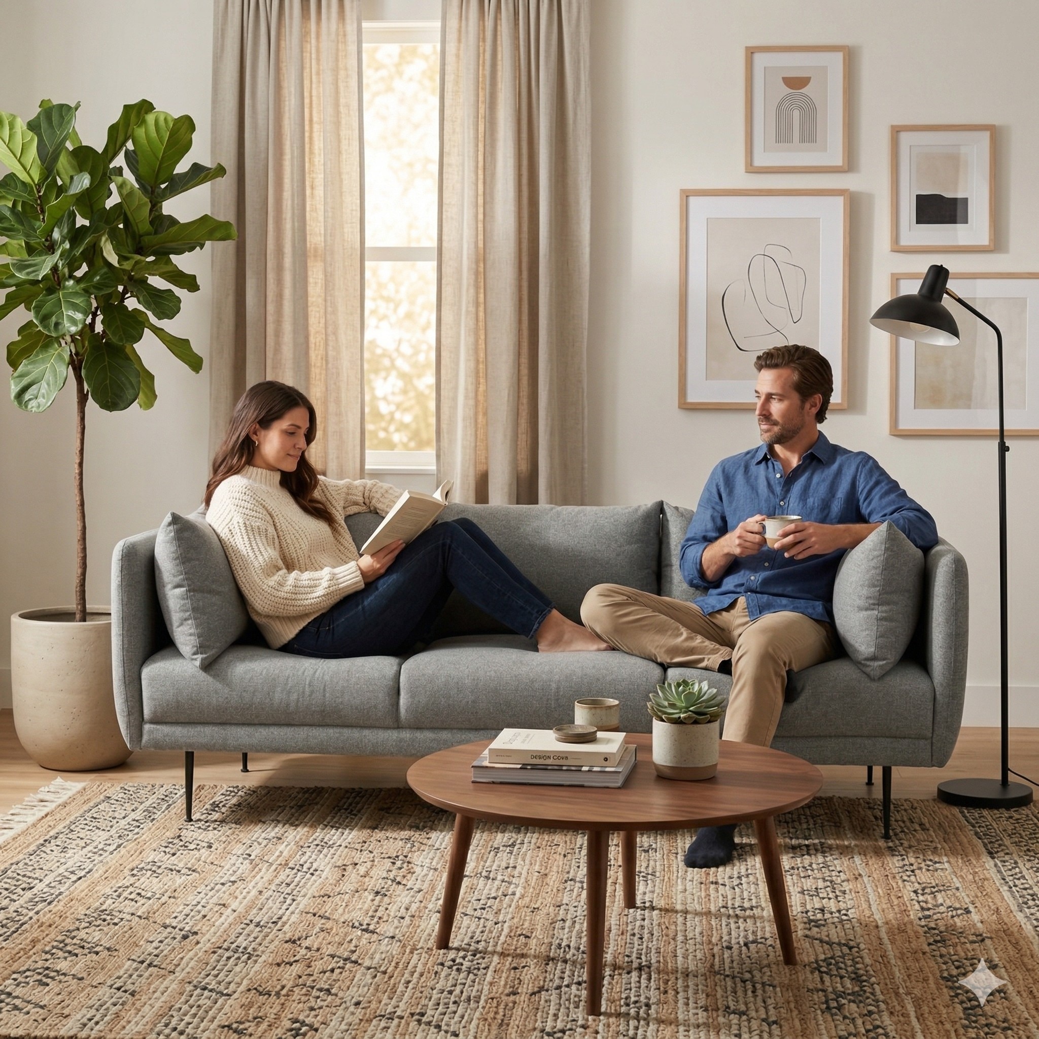 Scandinavian Supra Three Seater Sofa Matte Black Finish - Nestnordic