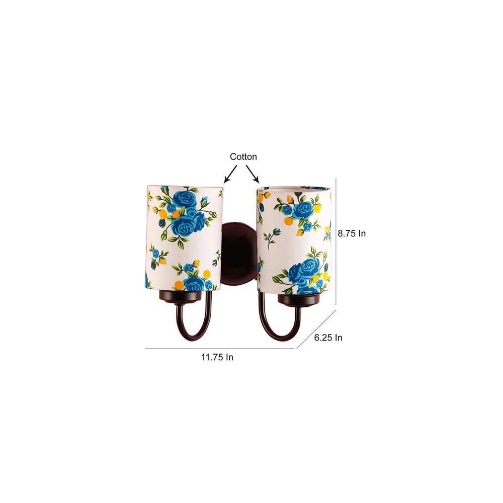 Mayleen Multicolour Fabric Wall Light