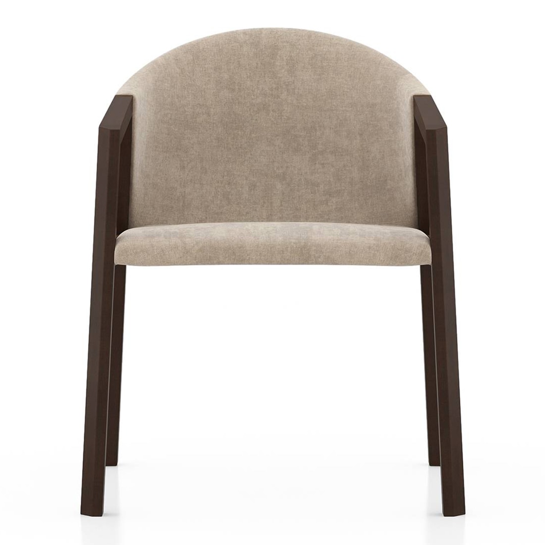 Dorothy Fabric Accent Chair In Beige Colour