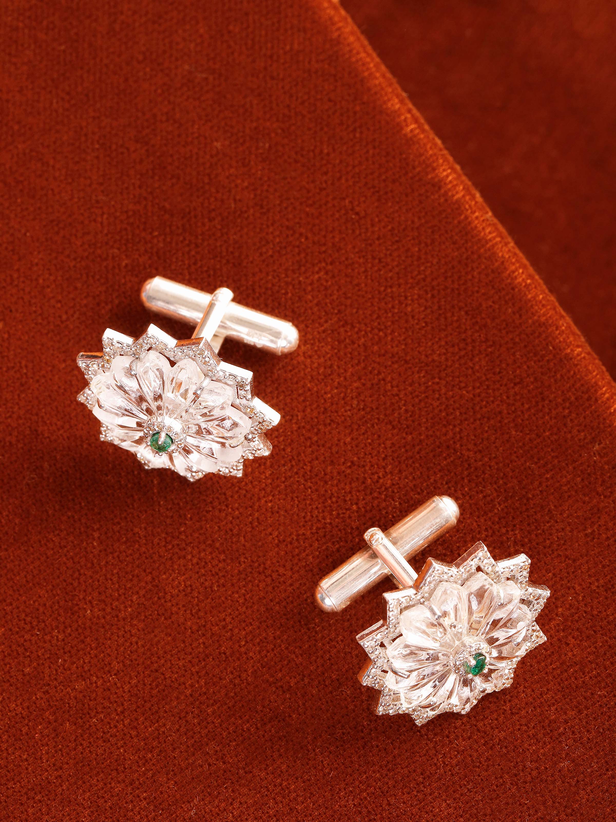 Lifestyle view of Silver Smithing cufflinks