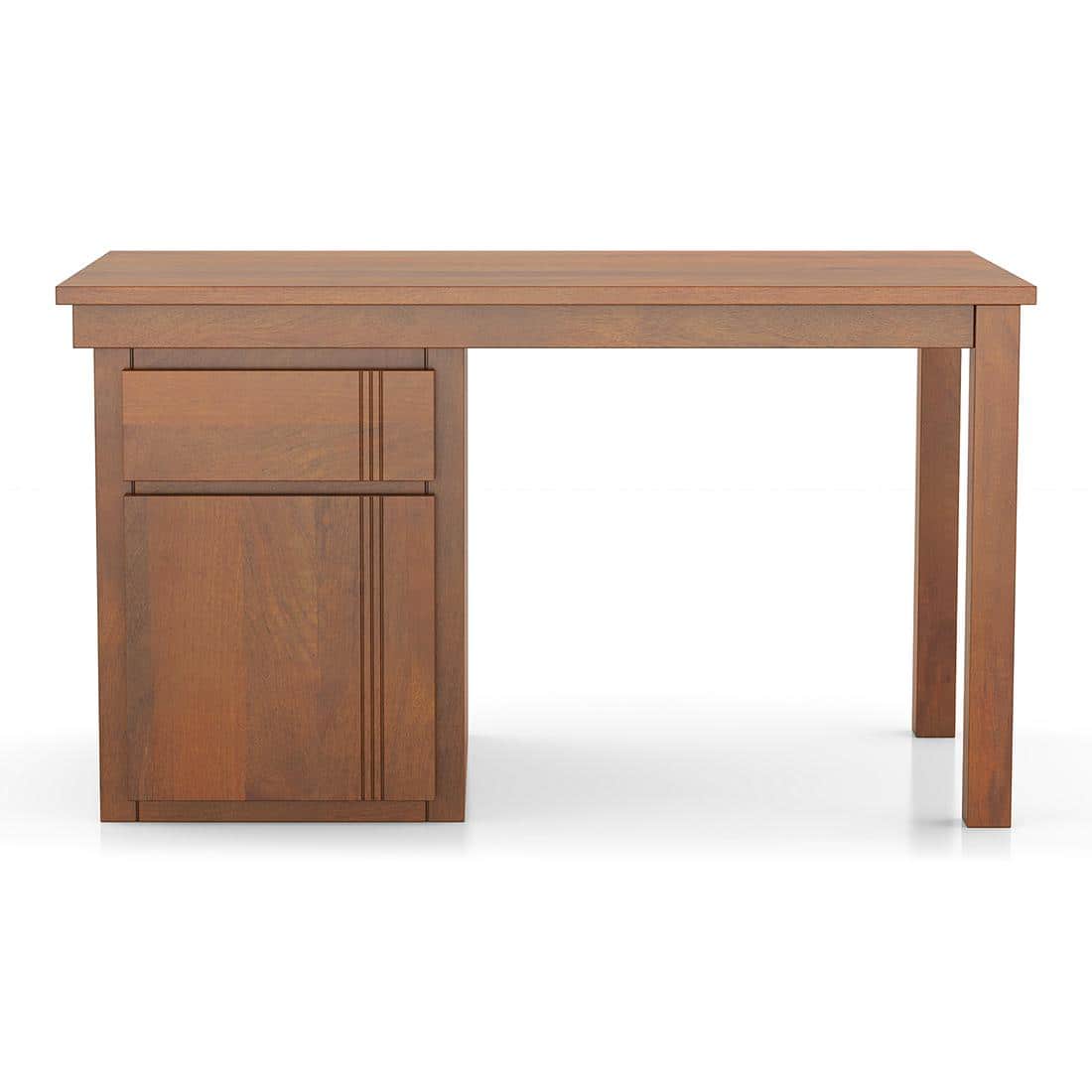 Bradbury Desk Size Large In Amber Walnut Finish